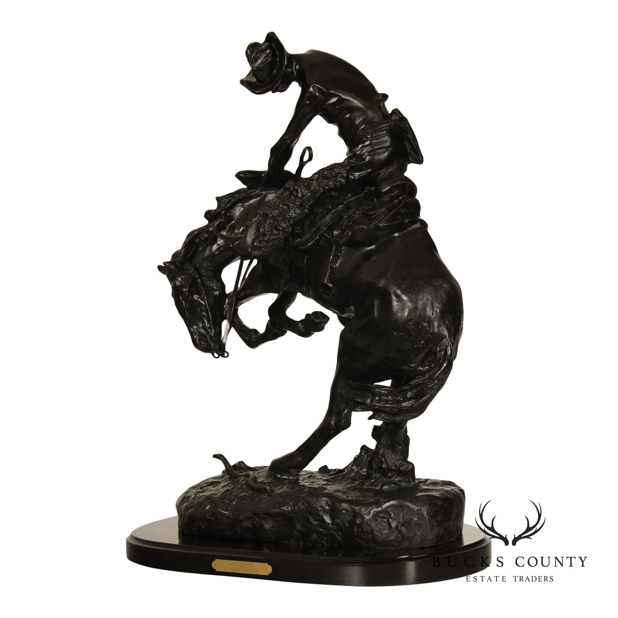 Frederic Remington Bronze Statue, 'Rattlesnake'
