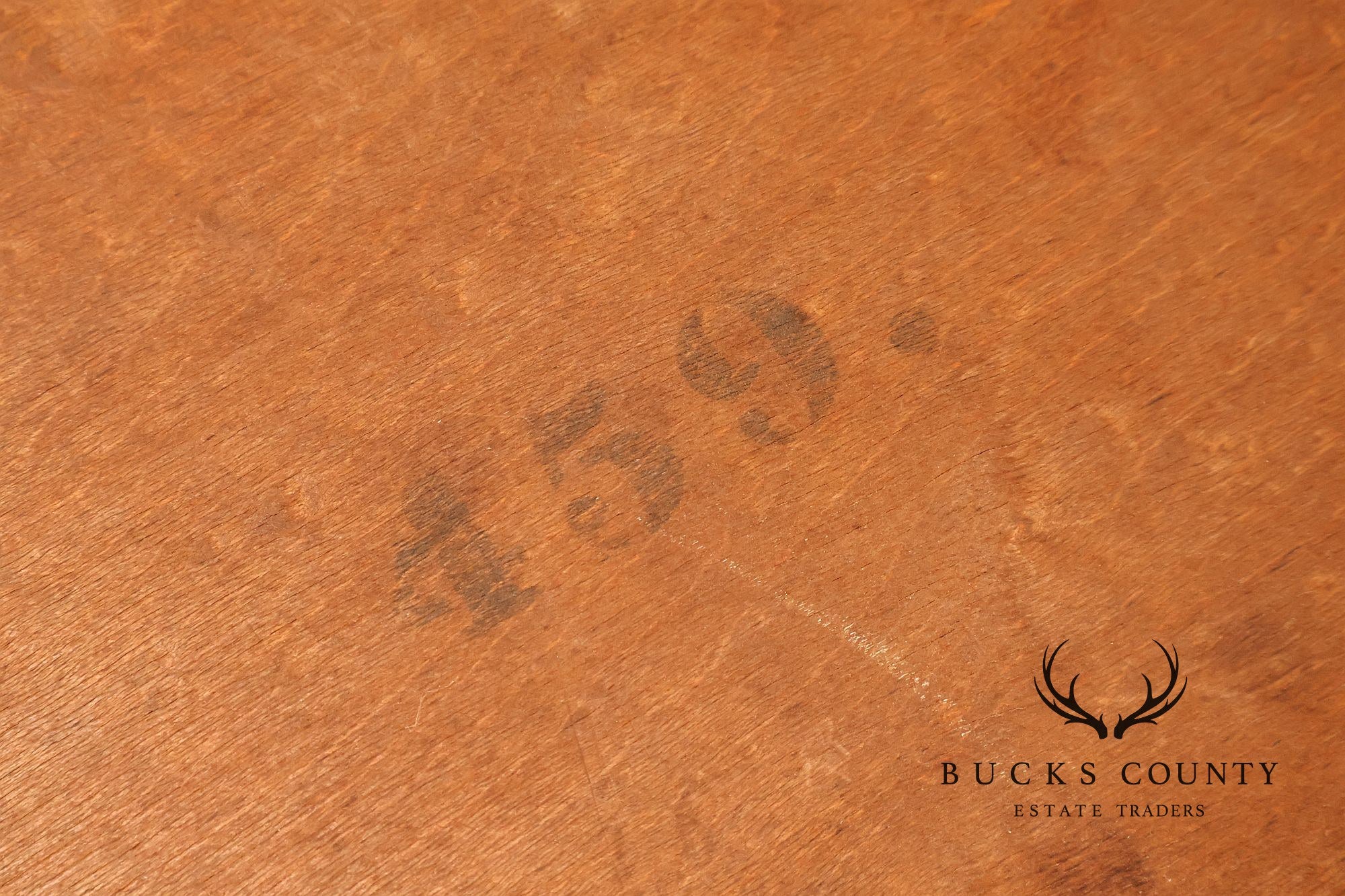 Empire Style Antique Oak Library Table