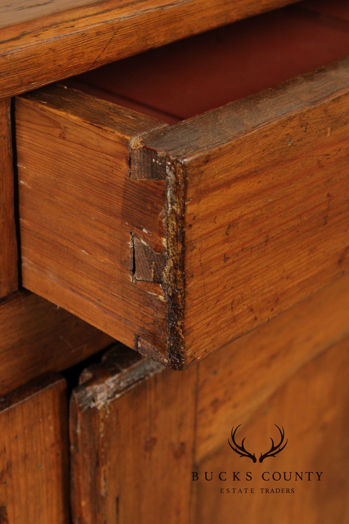 Antique Country French Pine Two Door Sideboard