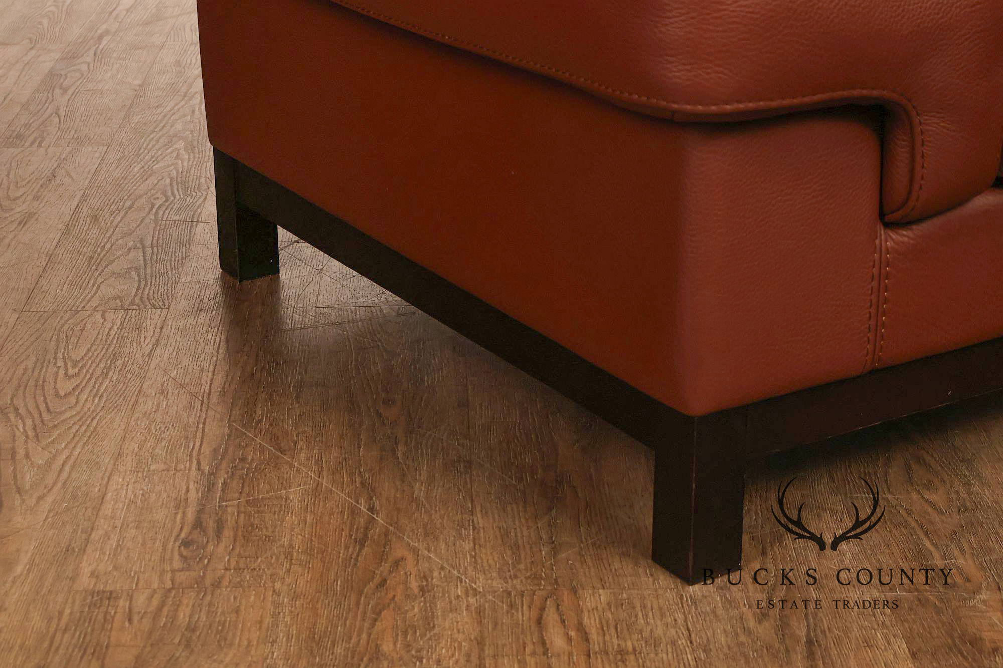 Formenti Pair of Italian Leather Lounge Chairs