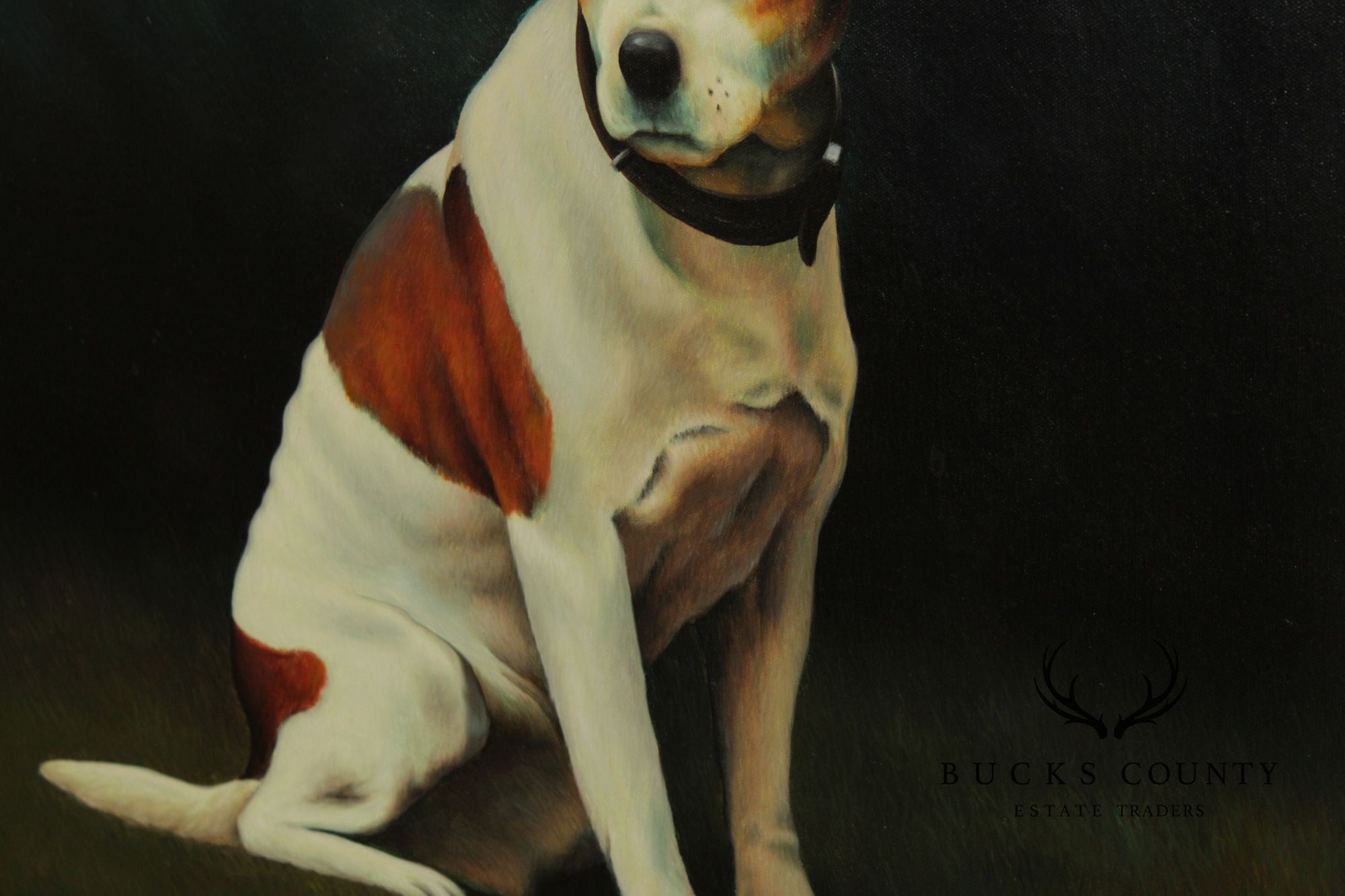 Van Webber Oil Painting, Jack Russell Terrier