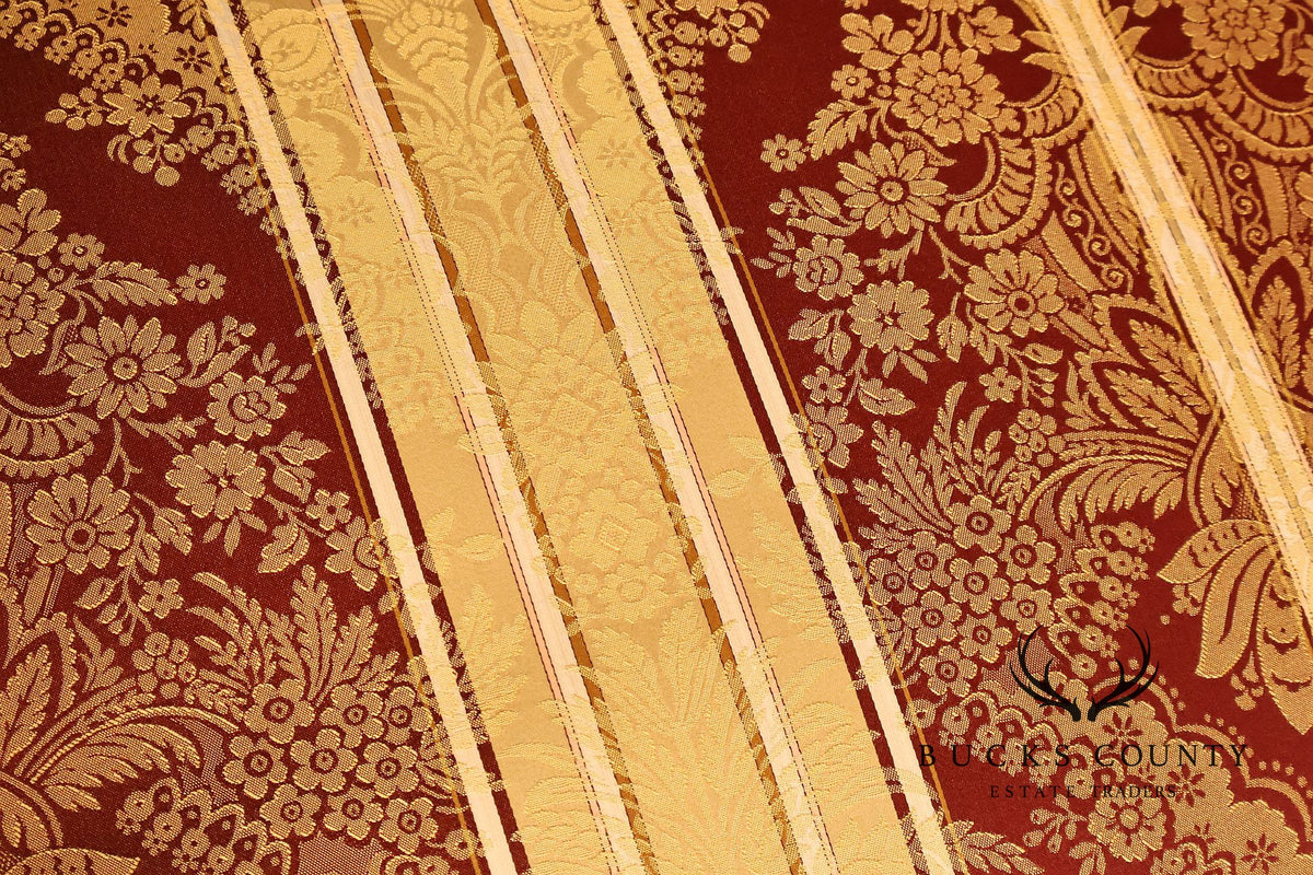 Neoclassical Style Mahogany And Gilt Upholstered Settee