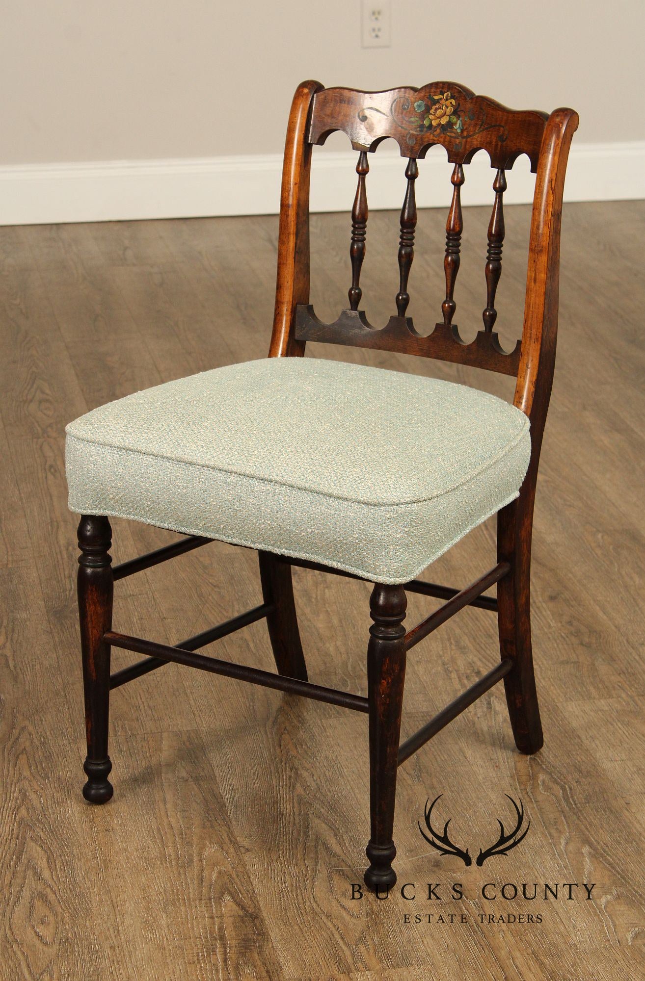 Antique Sheraton Hand Painted Side Chair