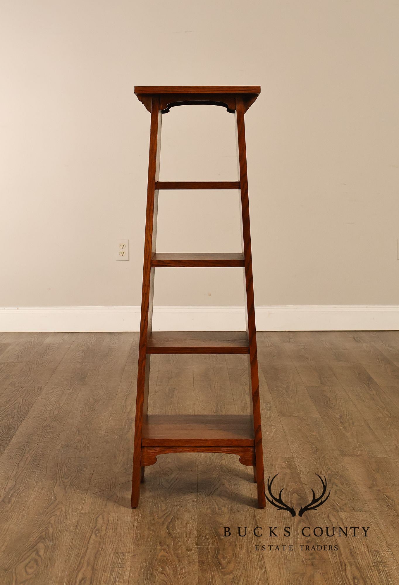Stickley Mission Collection Oak Tree of Life Pedestal
