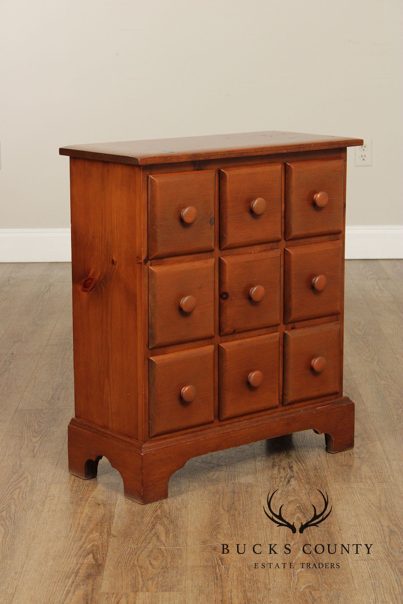 Furniture by Choyce Vintage Pine Nine-Drawer Apothecary Style Chest