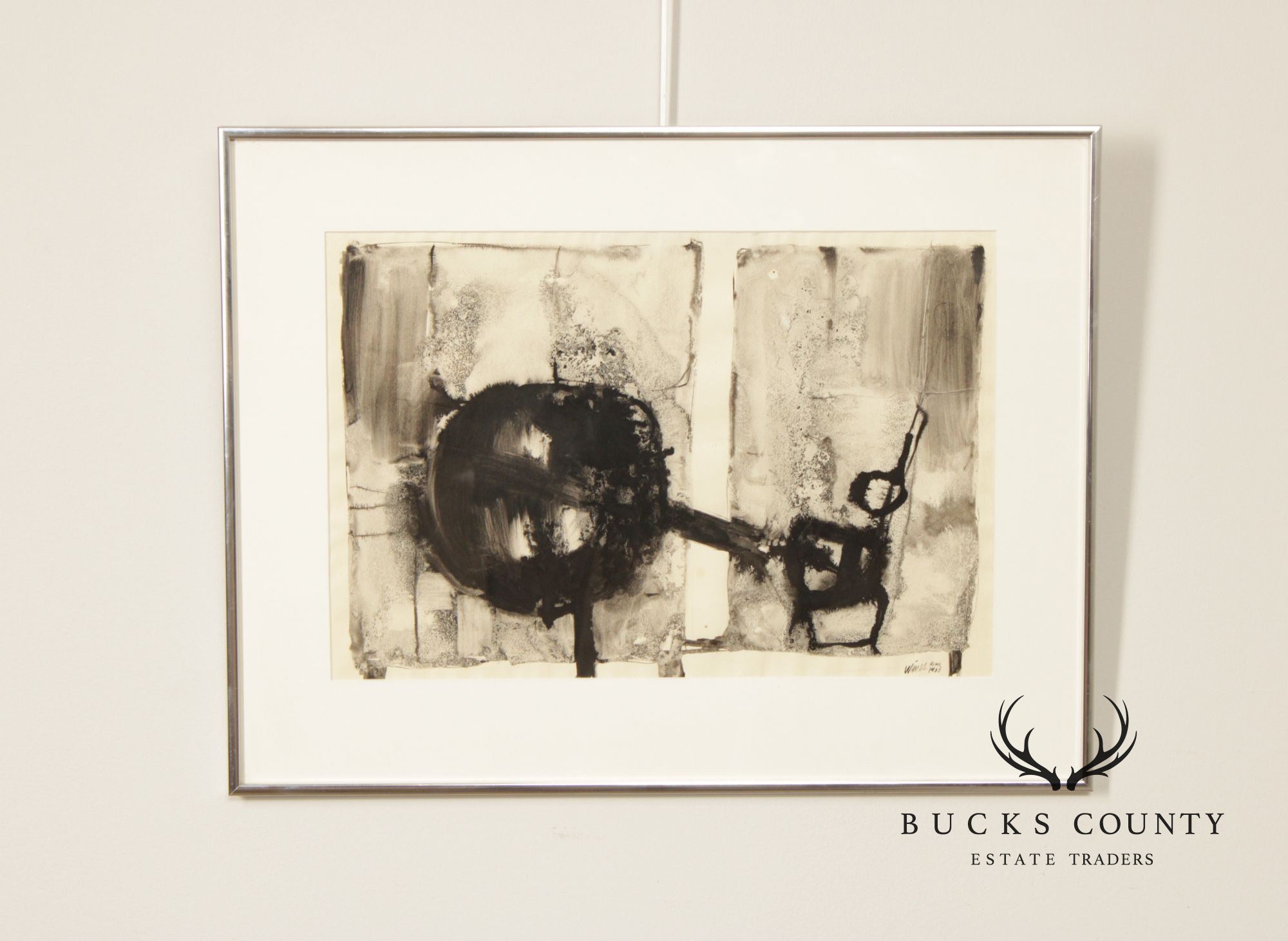 James Wines Abstract Pen and Ink Drawing, Study for a Sculpture