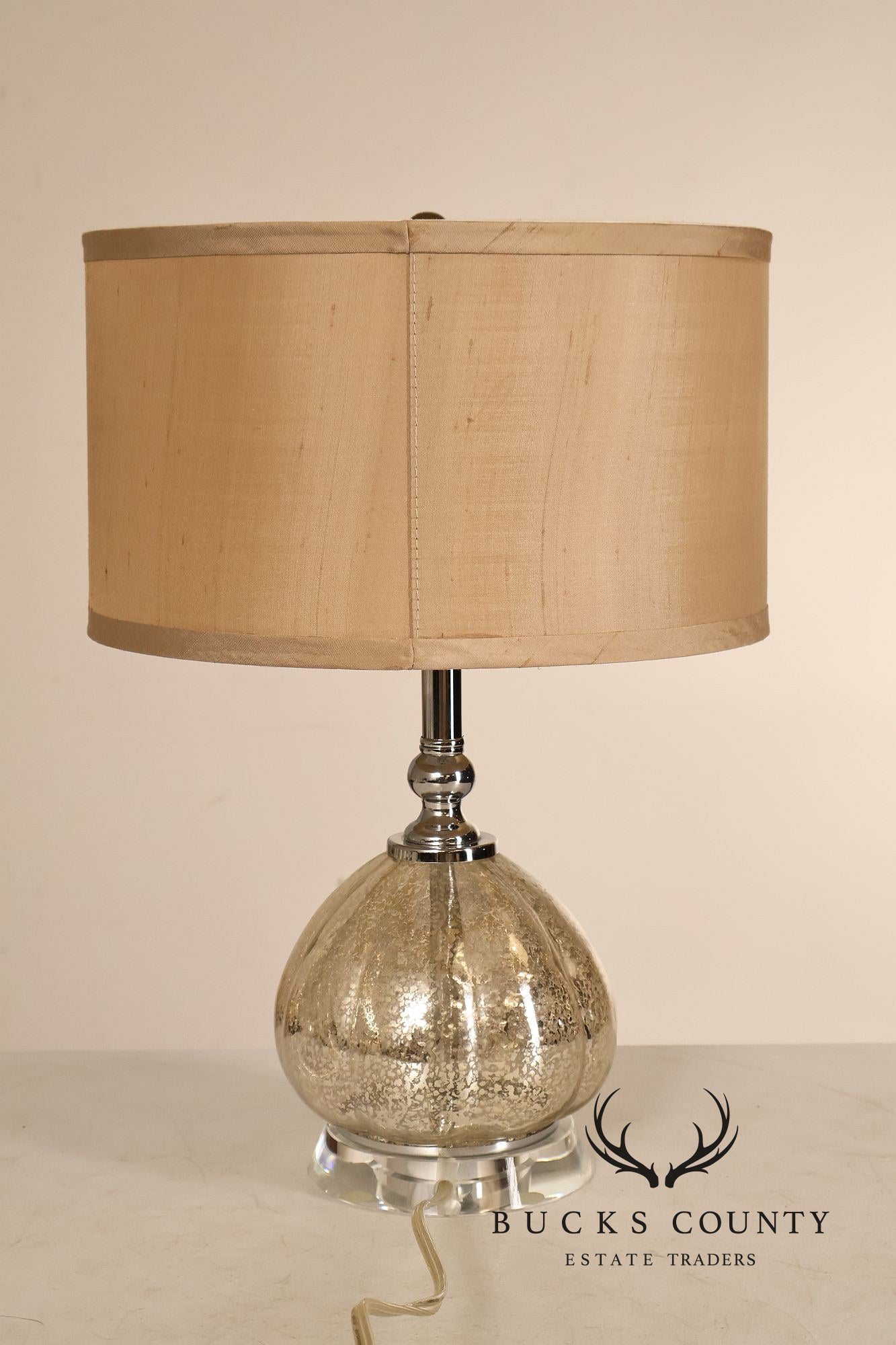 Contemporary Mercury Glass Table Lamp