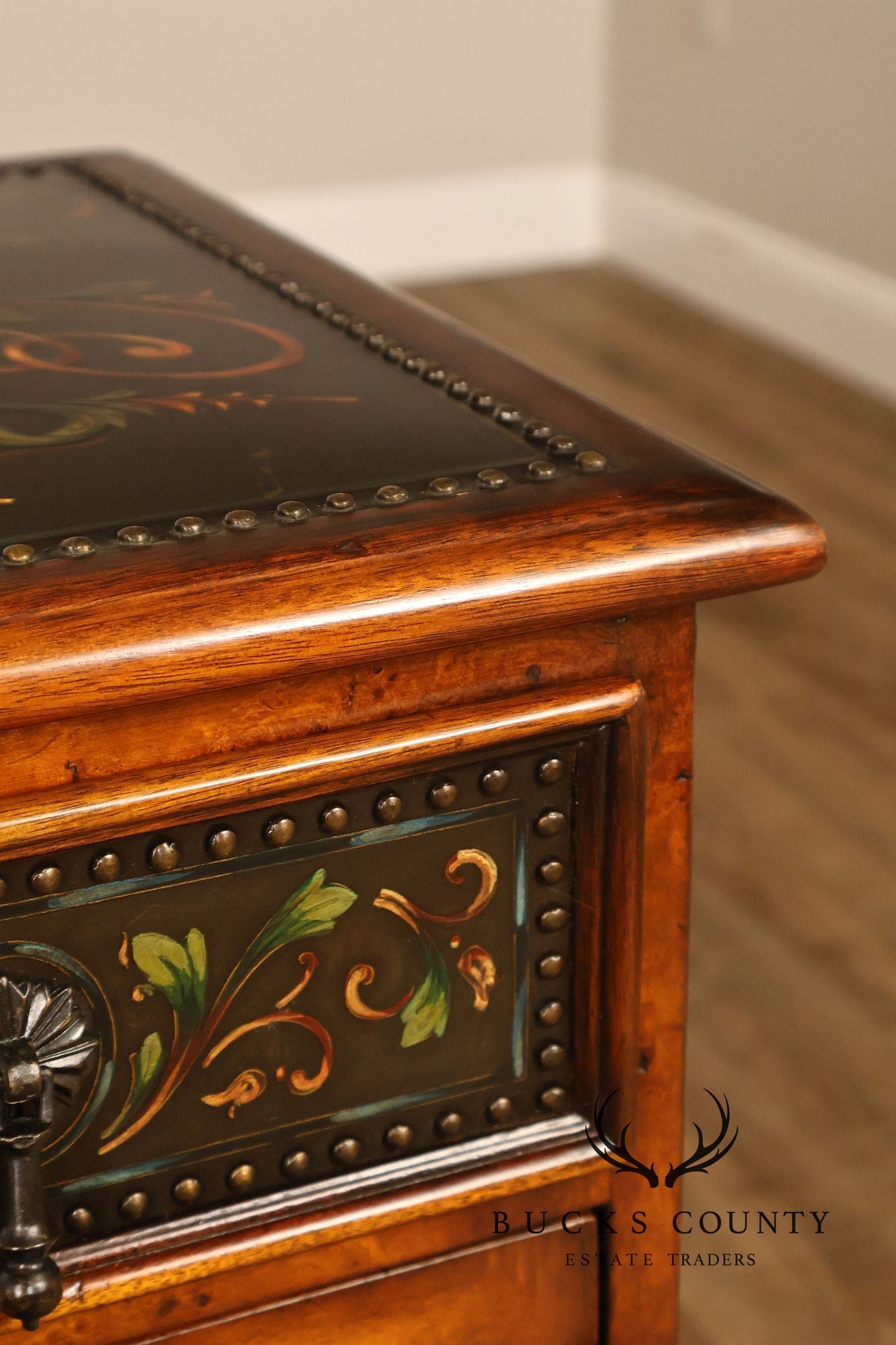 Theodore Alexander Decorated Chest With Drawers And Cabinet Doors