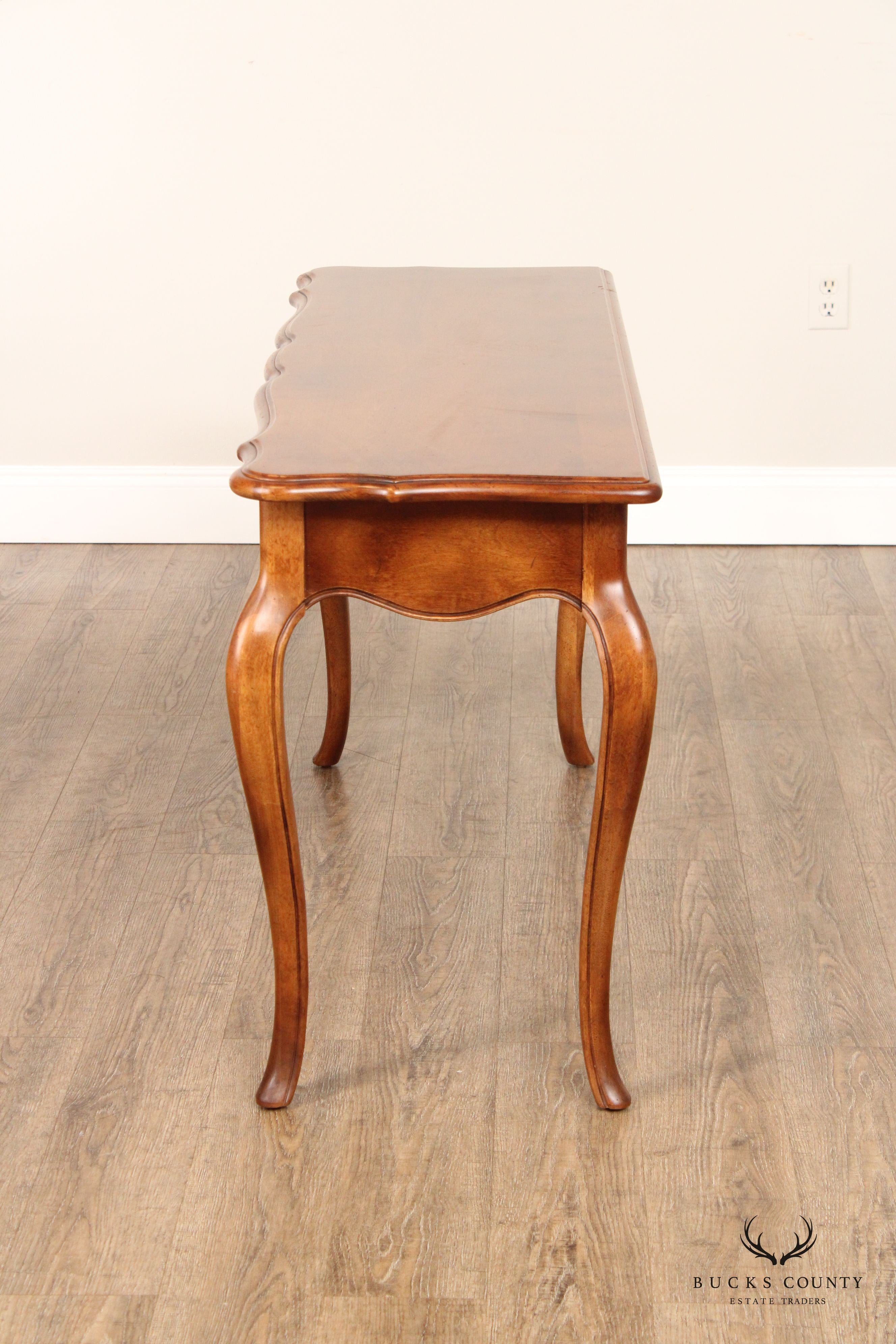 Ethan Allen 'Country French' Two-Drawer Console Table