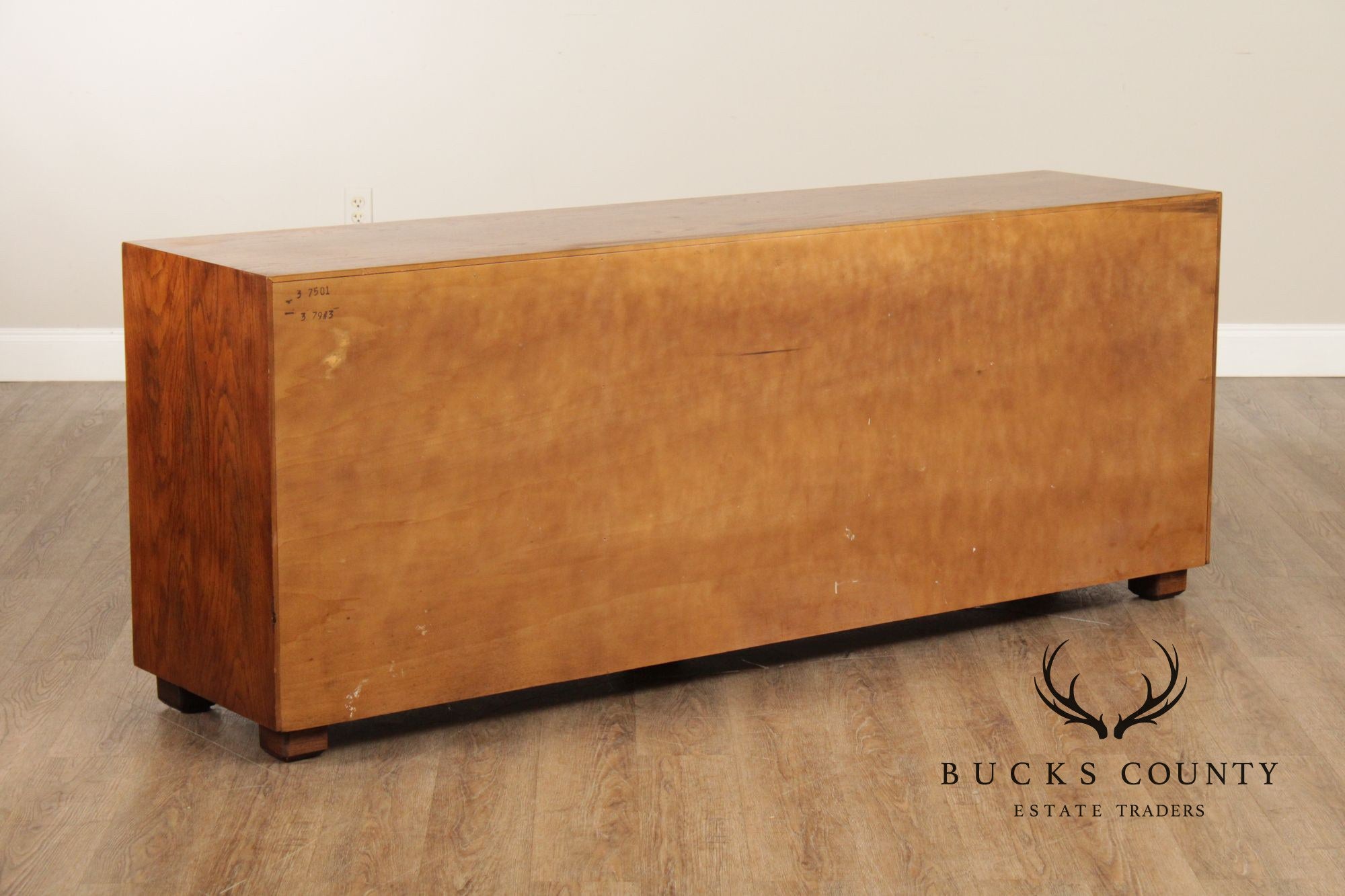 Henredon Campaign Style Oak Triple Dresser