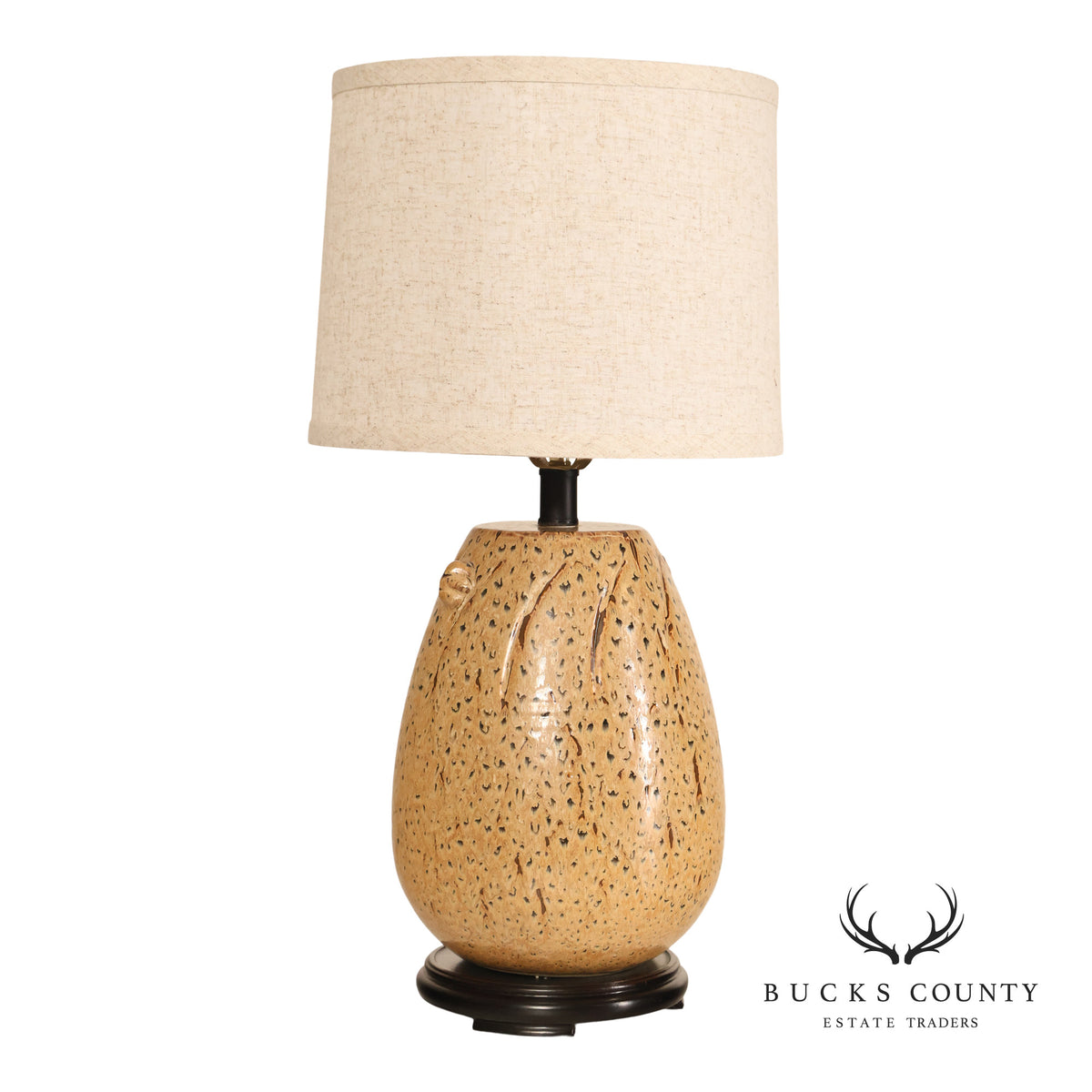 Sun-Lite Organic Modern Style Porcelain Table Lamp (repaired)
