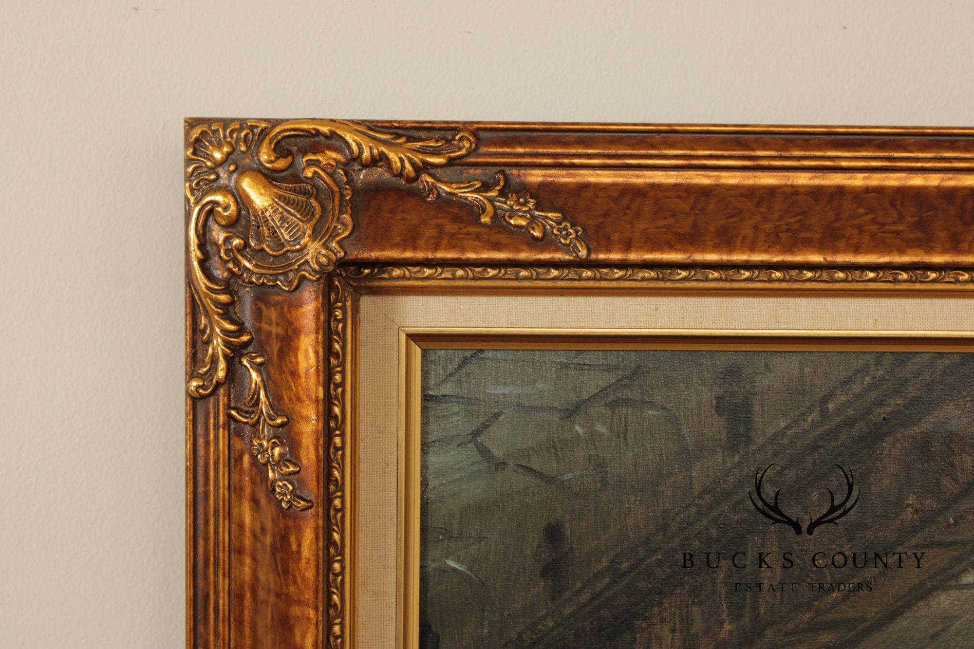 E. Larroque English Genre Painting, 'Hot Toddy'