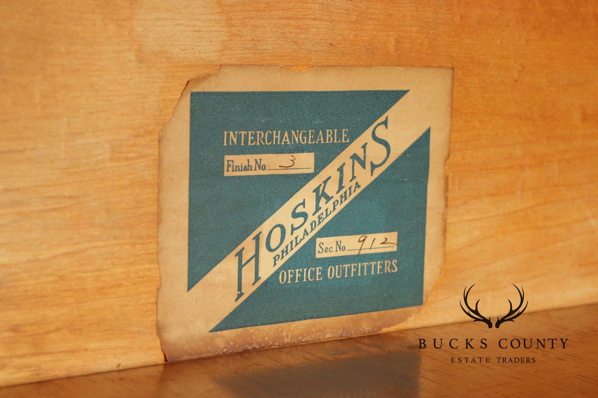 Antique Oak Five-Section Barrister Bookcase