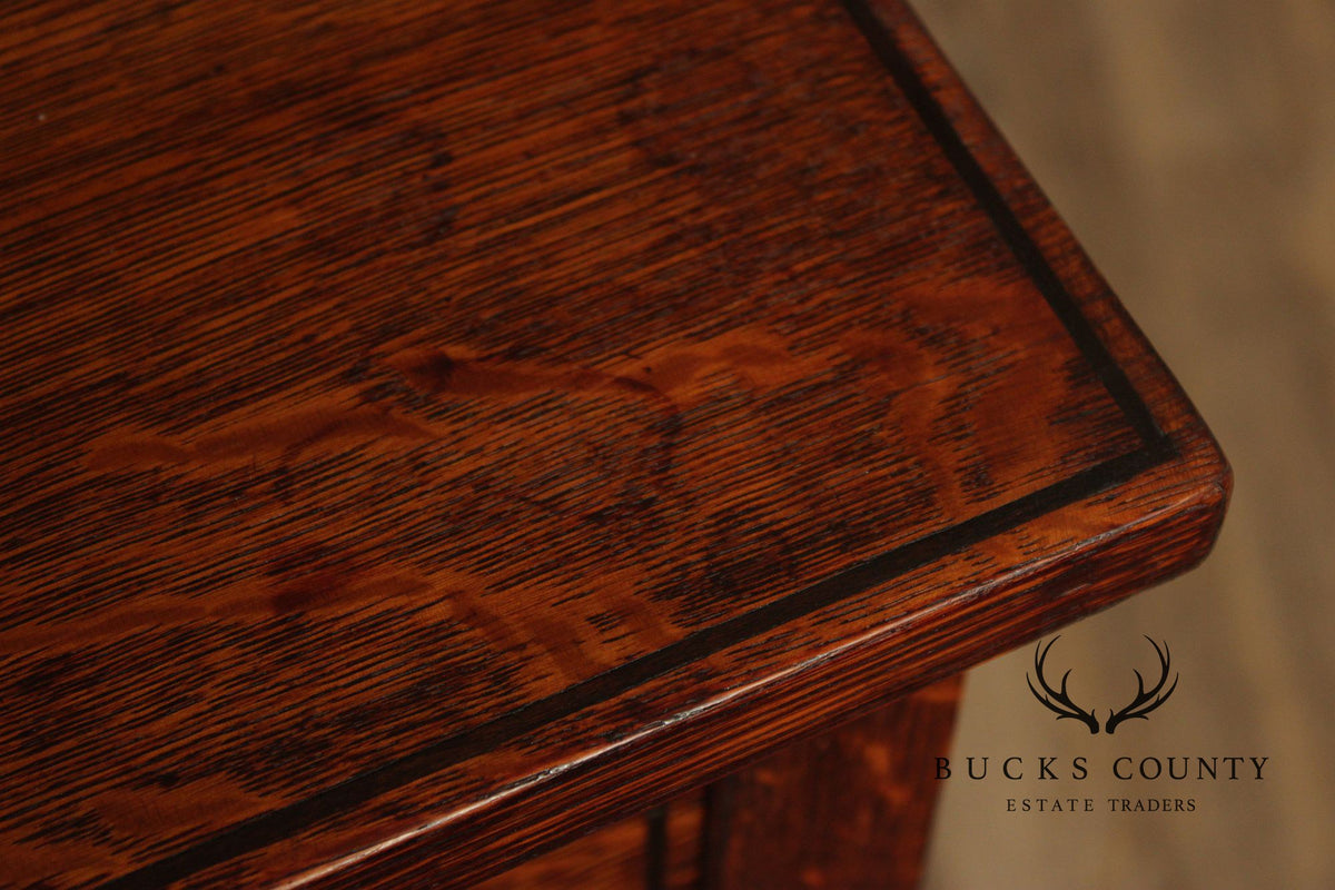 Lifetime Furniture Edwardian Oak Server With Drawer And Lower Shelf