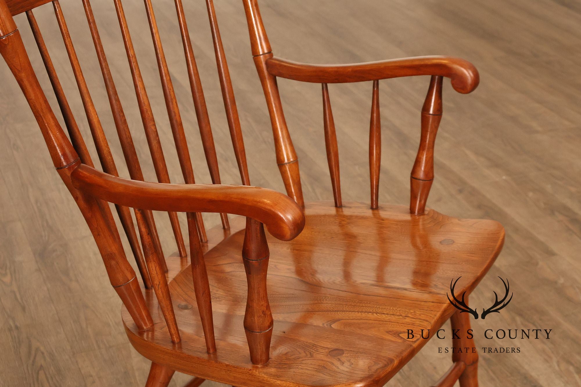 Harden Oak and Cherry Windsor Armchair
