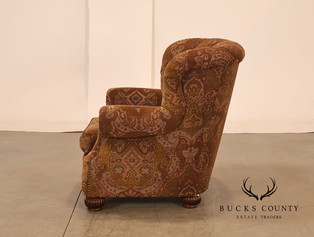 Lillian August Collection Oversized Paisley Upholstered Armchair