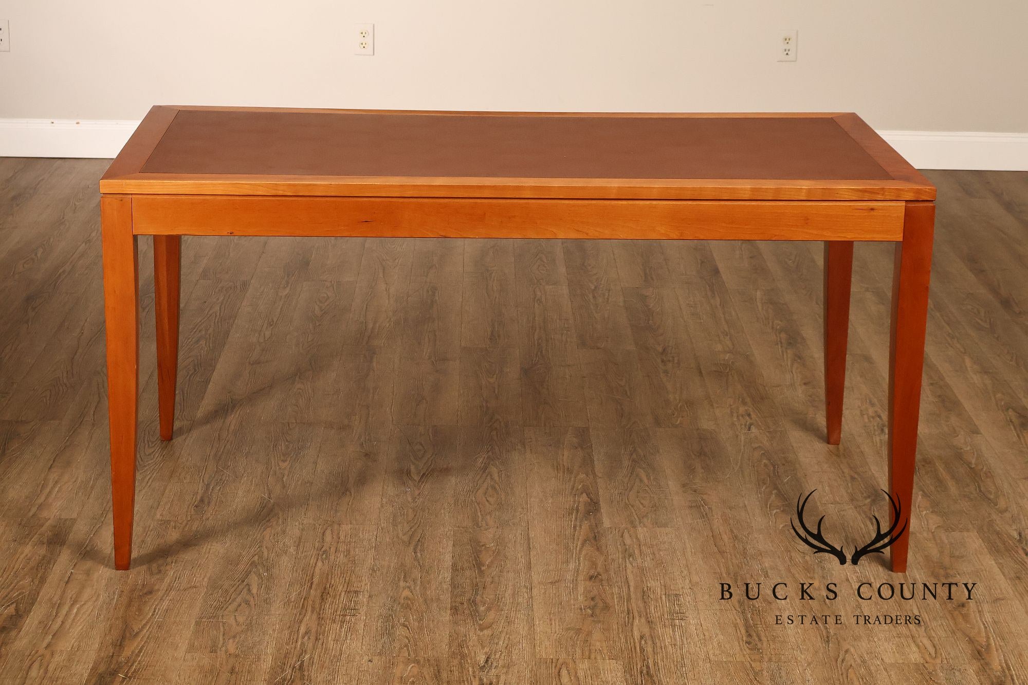 Copeland Furniture Leather Top Cherry Writing Desk