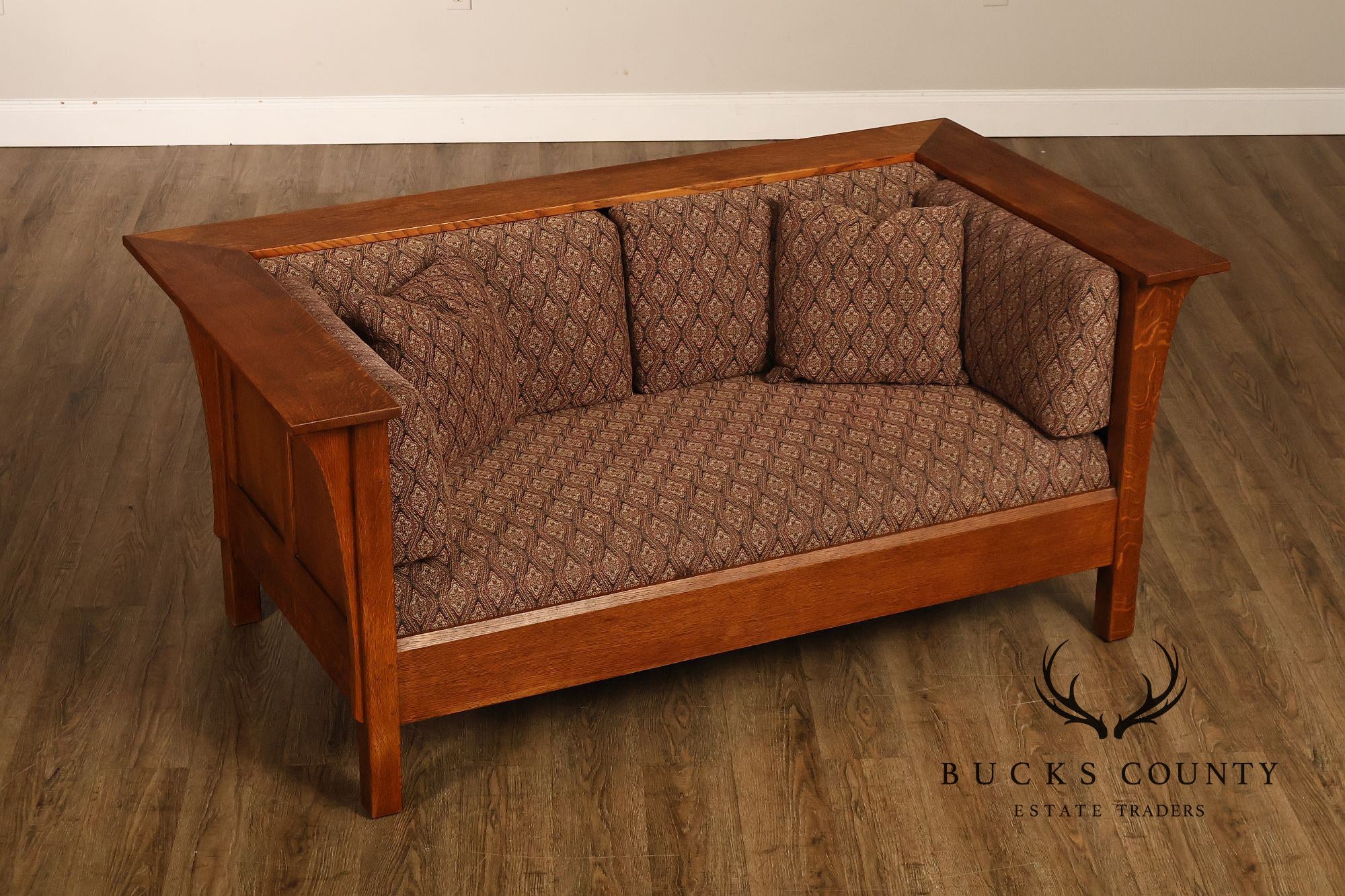 Stickley Mission Collection Oak Prairie Loveseat