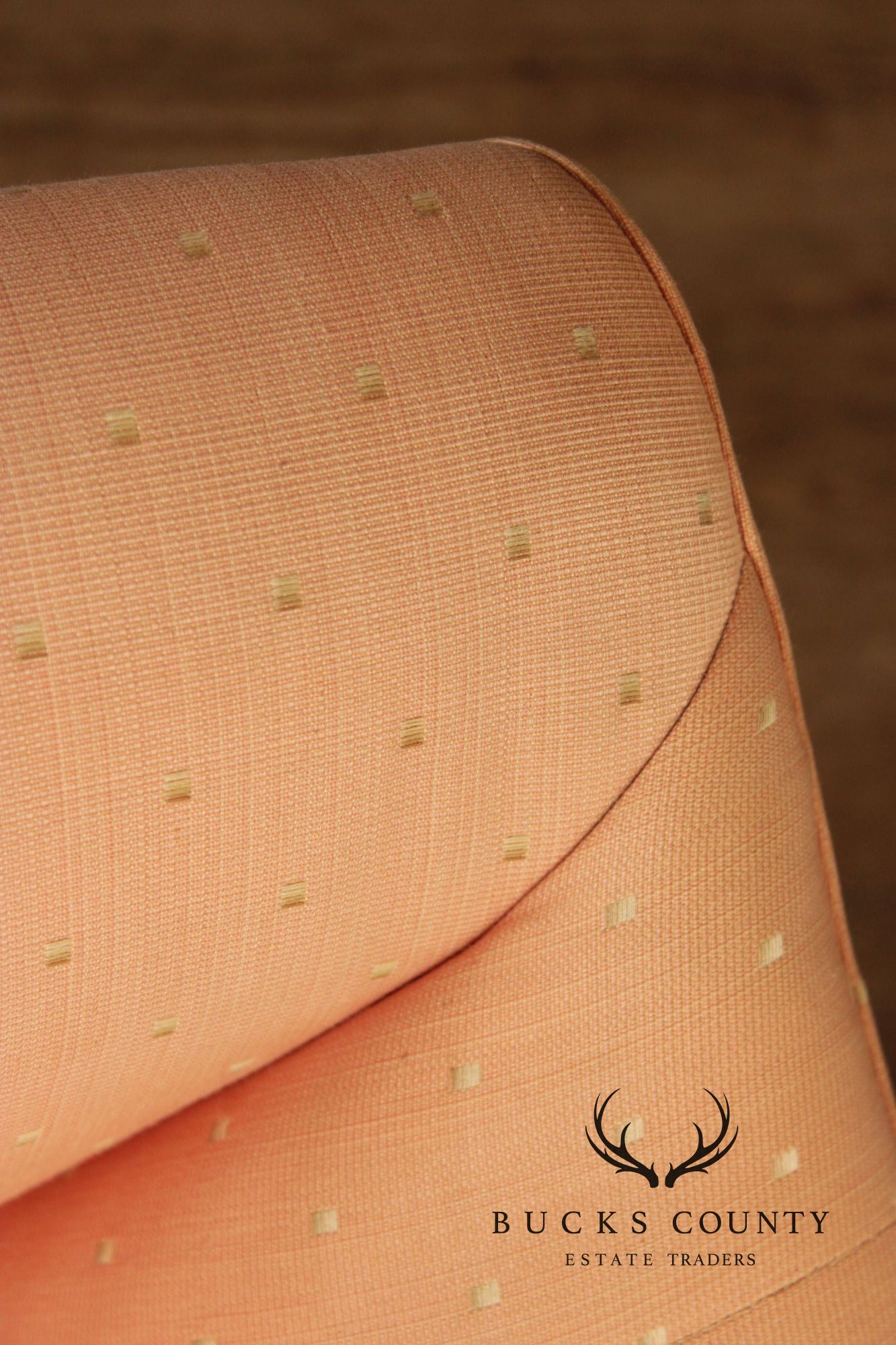 Chippendale Style Vintage Mahogany Camelback Sofa