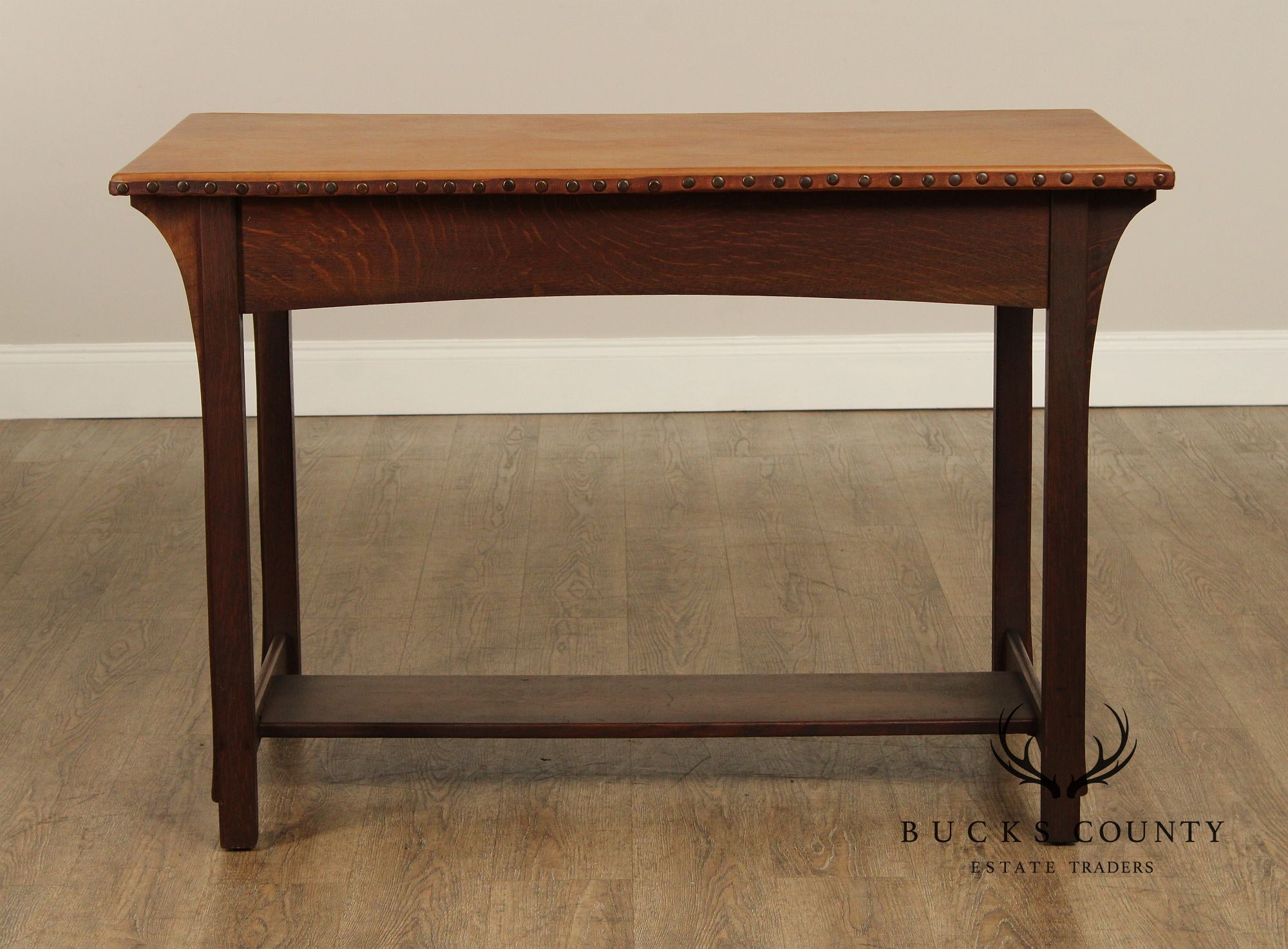 Lifetime Puritan Mission Oak and Leather Writing Desk