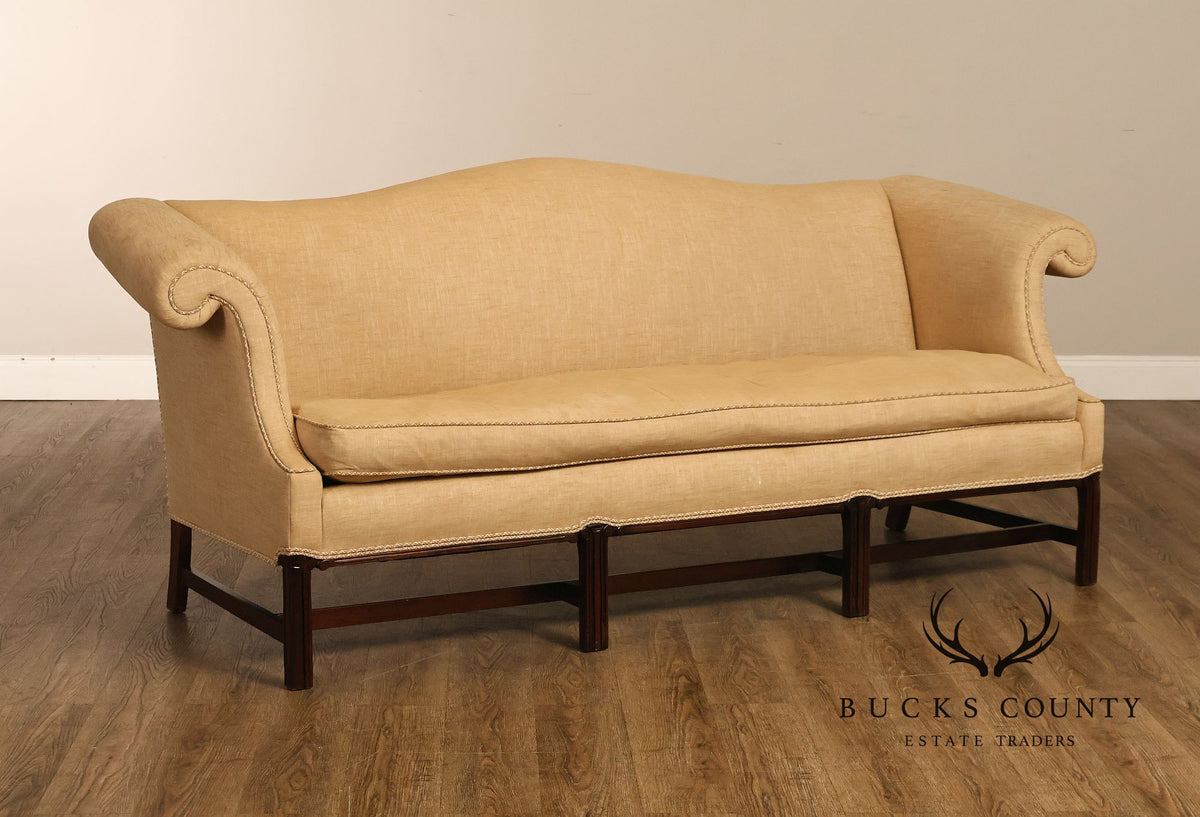 Hickory Chair Chippendale Style Camelback Sofa