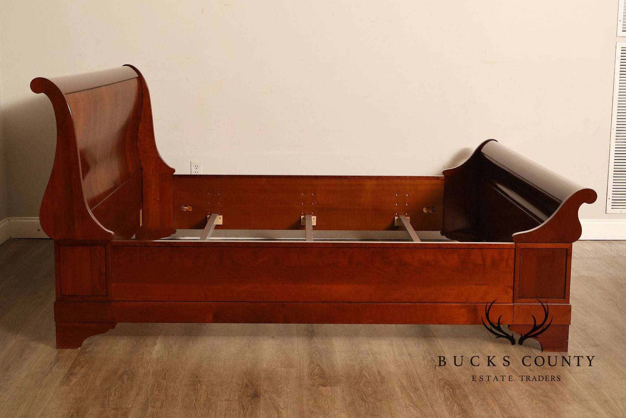 Grange French Louis Phillipe King Size Cherry Sleigh Bed Frame