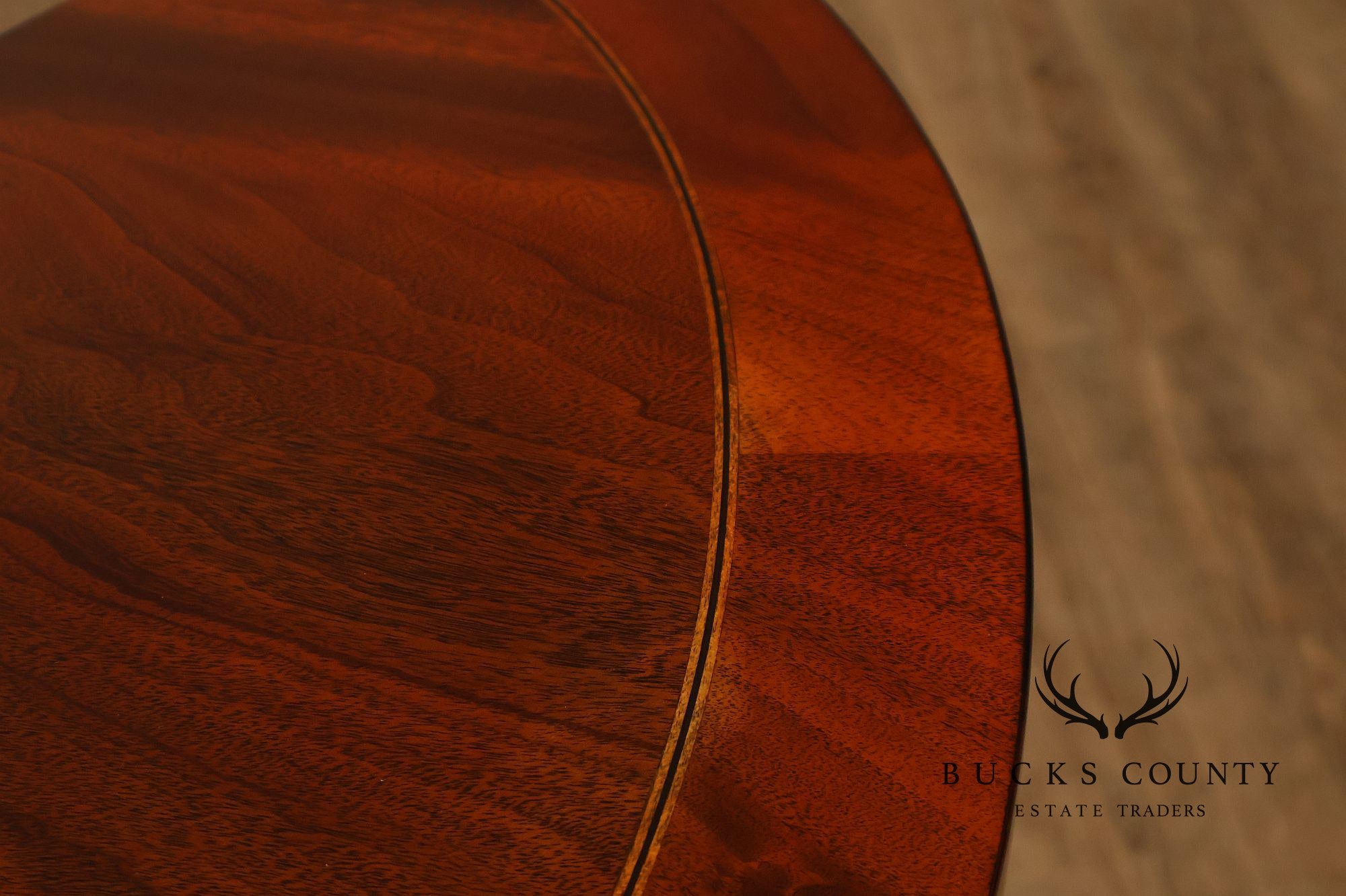 Henkel Harris Georgian Style Mahogany Demilune Console