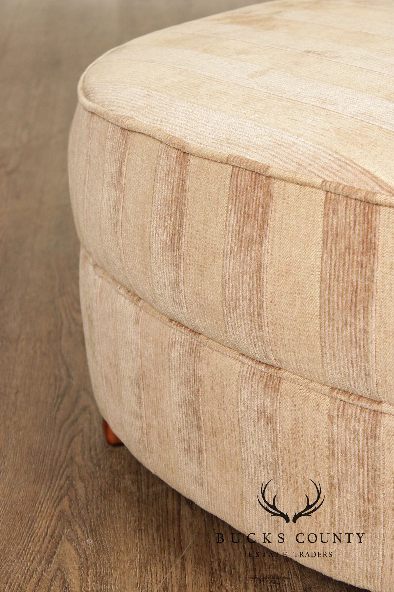 Lee Industries Striped Upholstered Ottoman