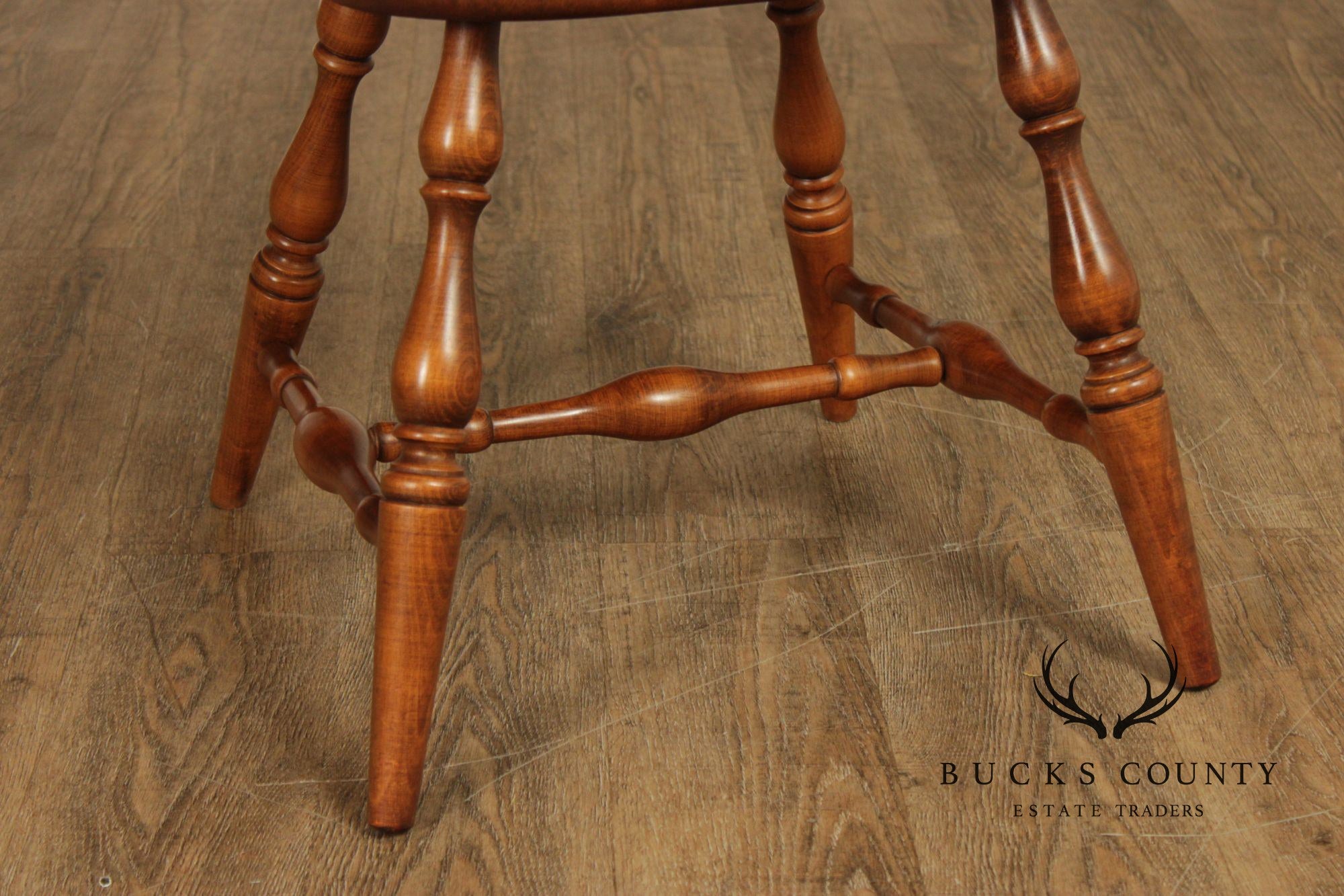 Heywood Wakefield Vintage Set of Six Maple Windsor Dining Chairs