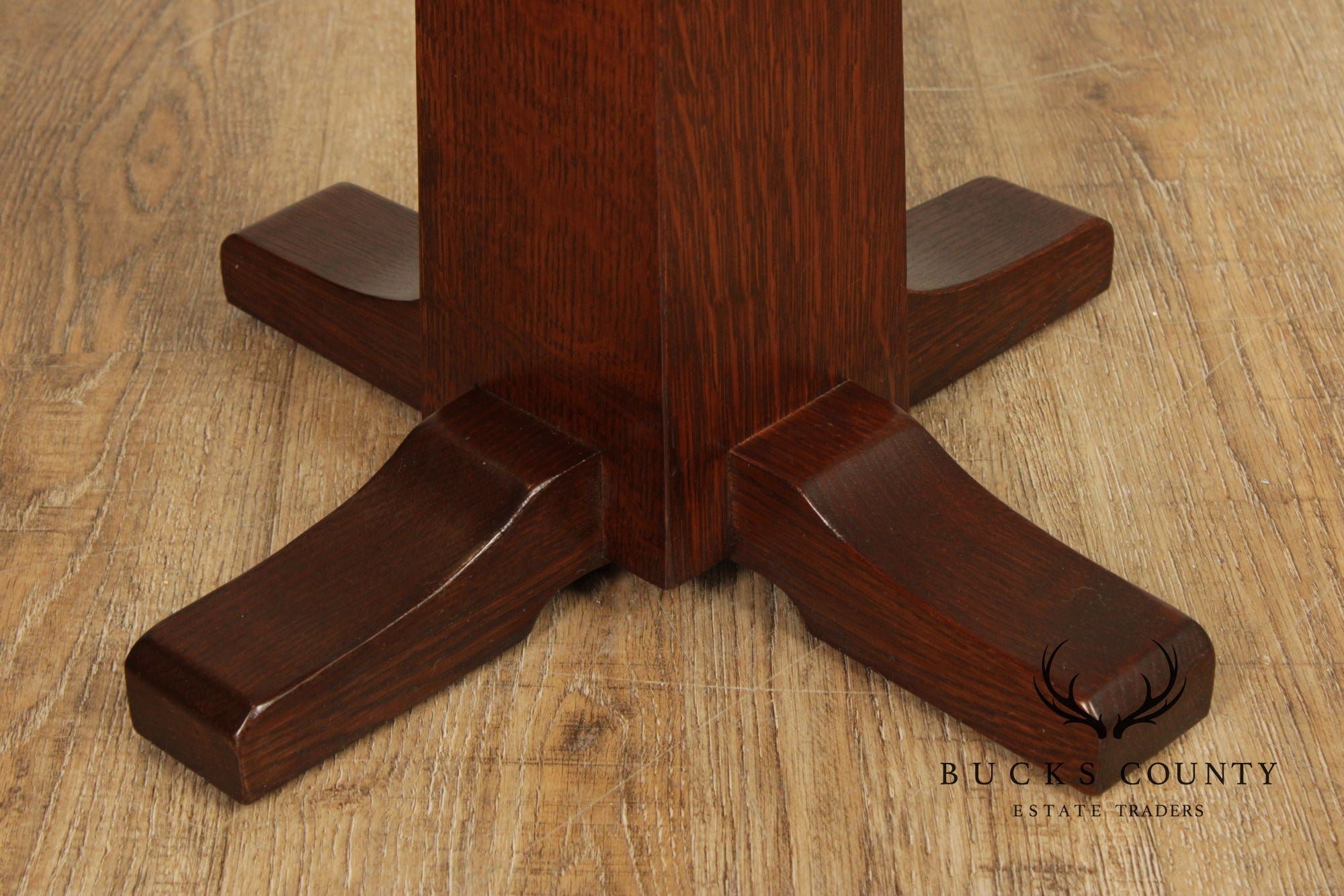 Stickley Mission Collection Oak Pedestal