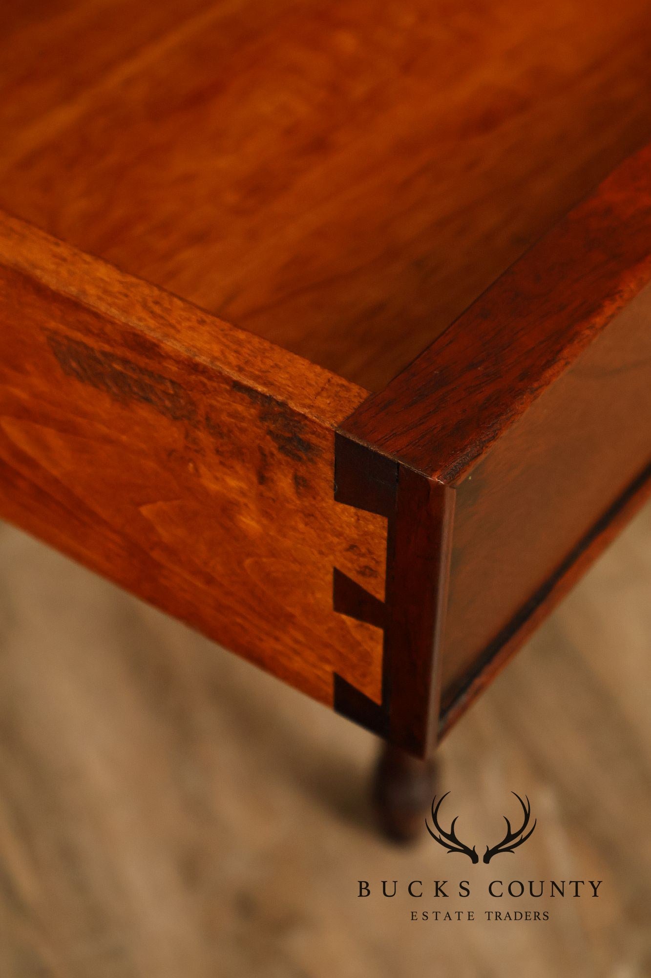 Bench Made Pair Of Sheraton Style Solid Mahogany Nightstands End Tables