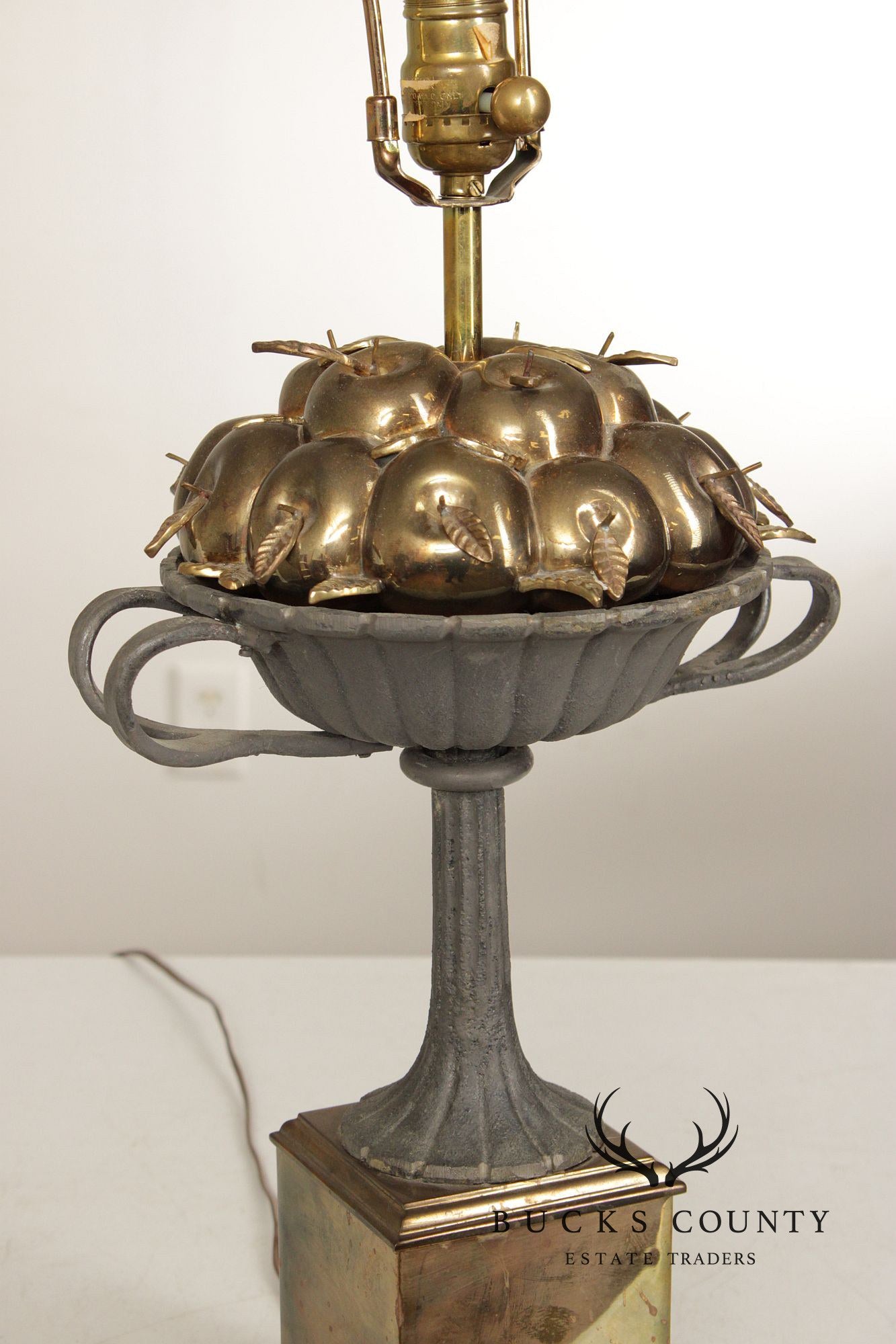 Chapman Vintage Fruit Basket Urn Form Table Lamp