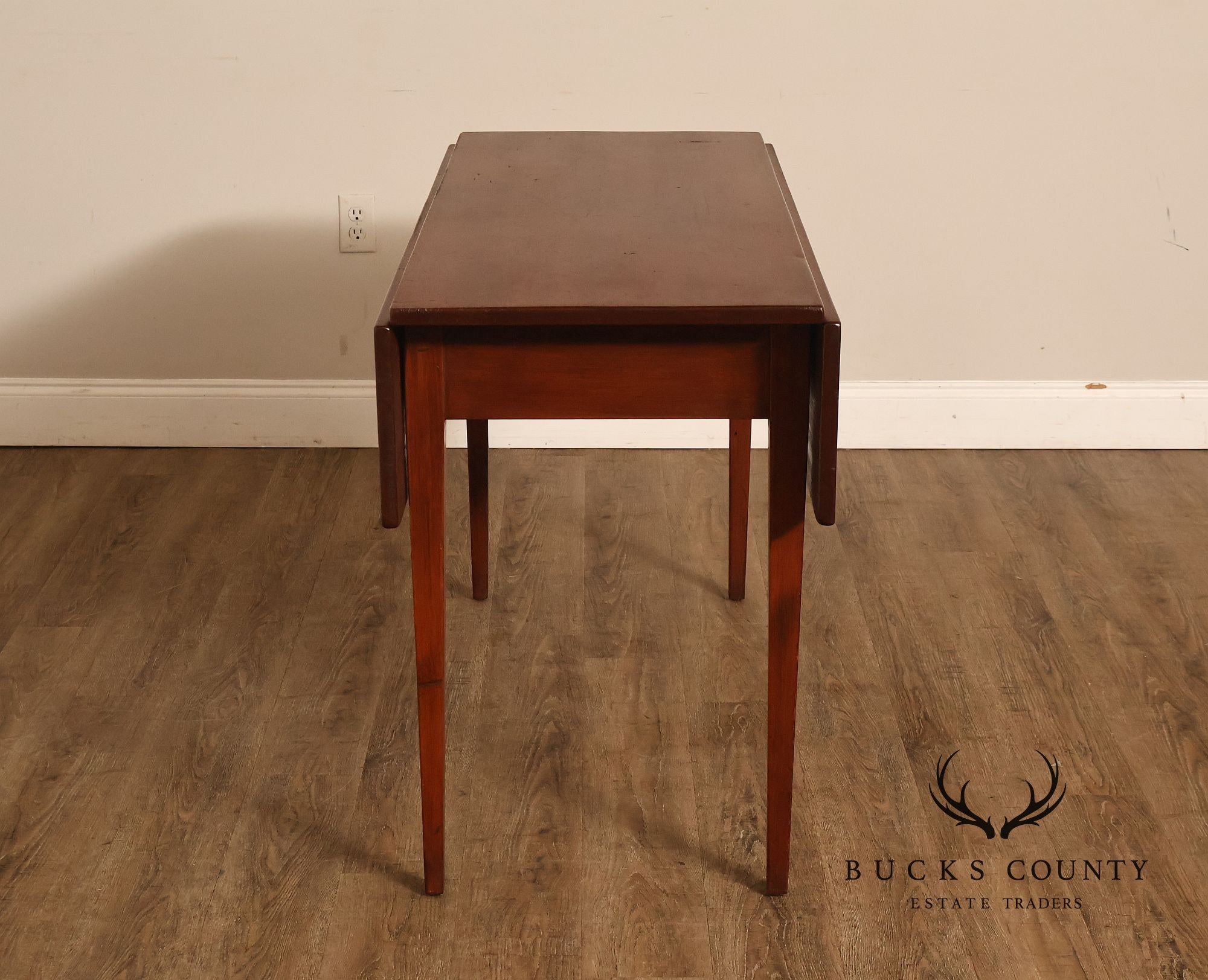 Custom Quality Farmhouse Pine Drop Leaf Harvest Dining Table