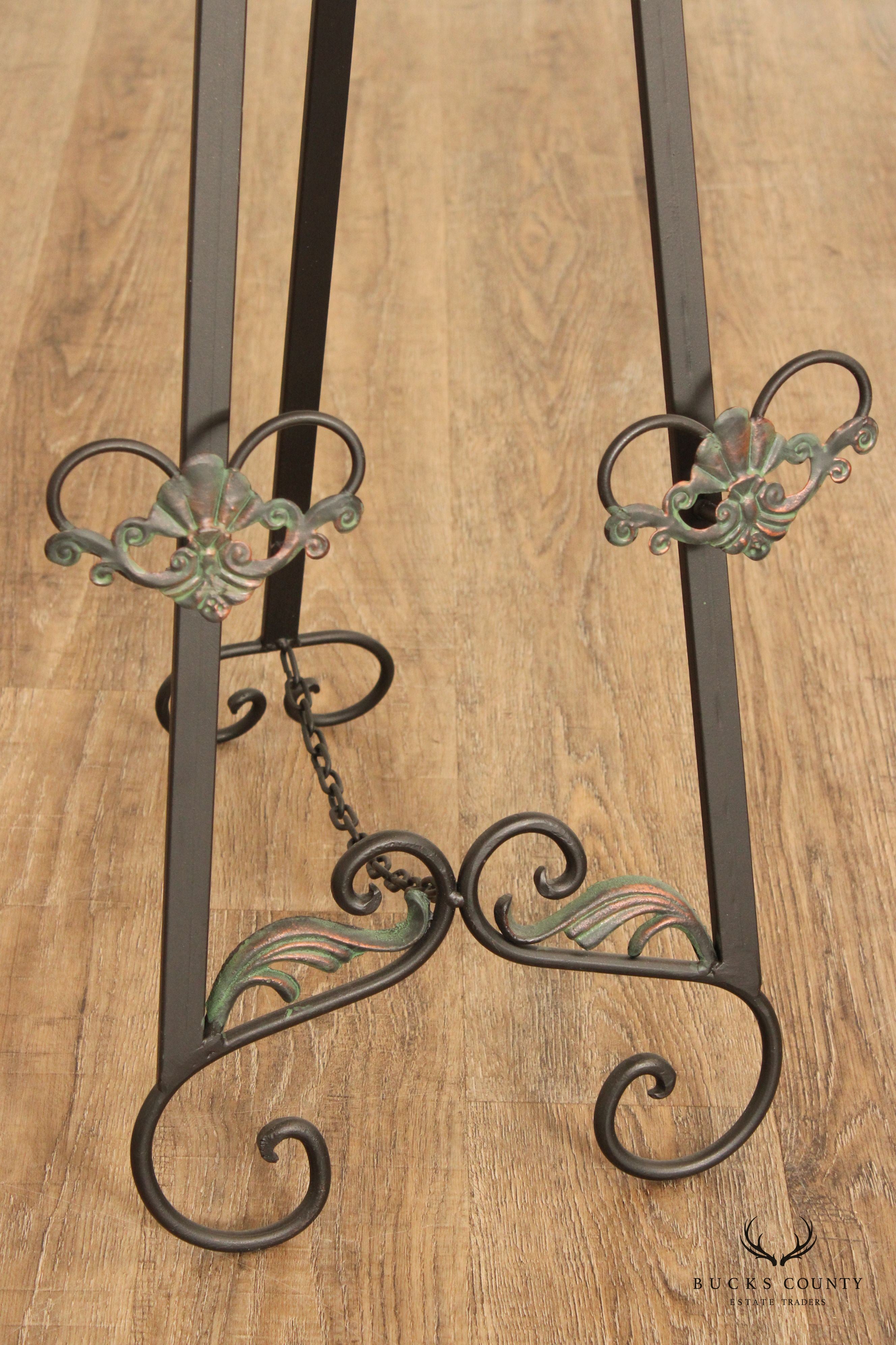 Art Nouveau Style Metal Easel