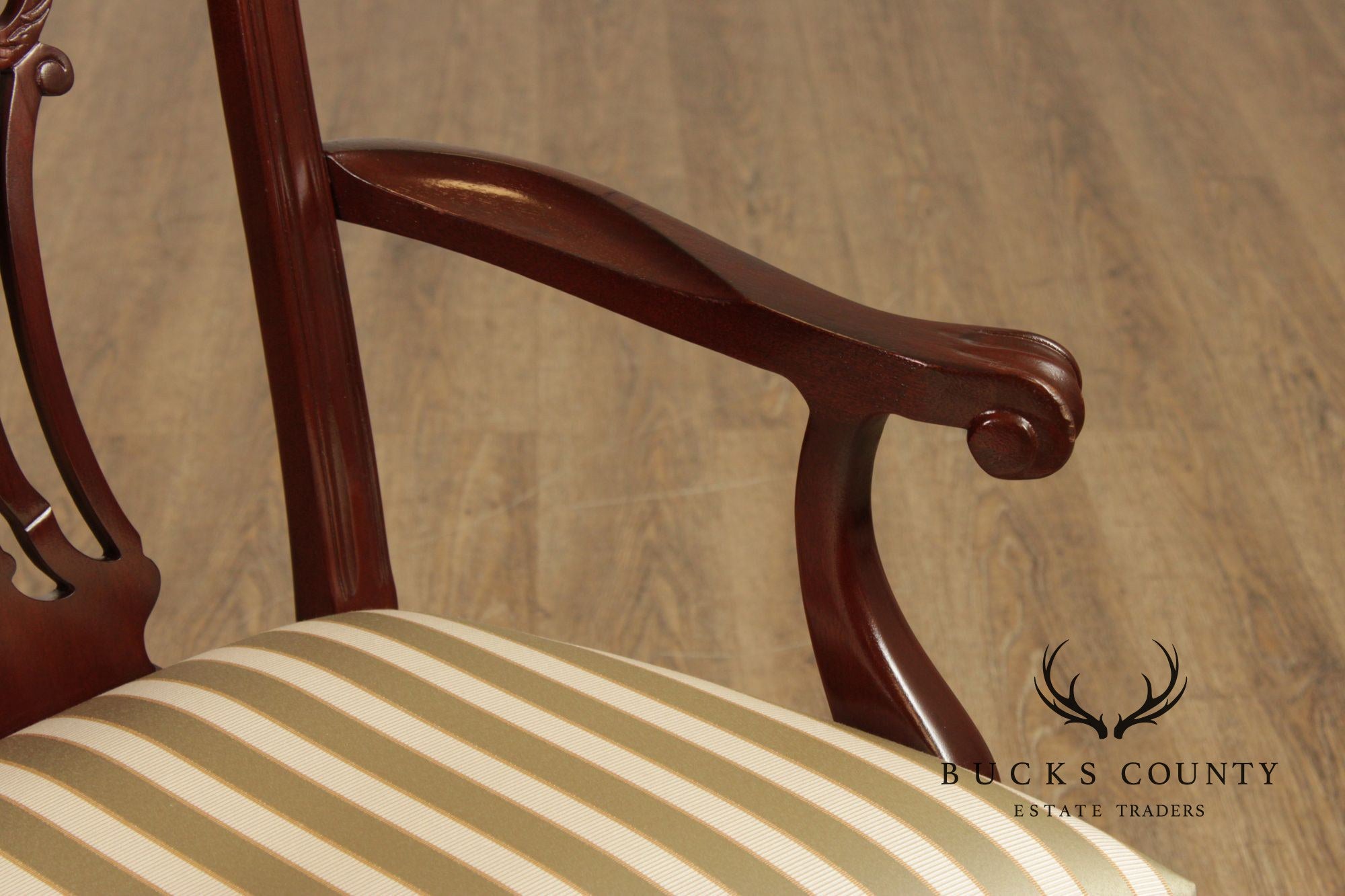 Ethan Allen 18th Century Mahogany Collection Set Of 8 Chippendale Style Dining Chairs