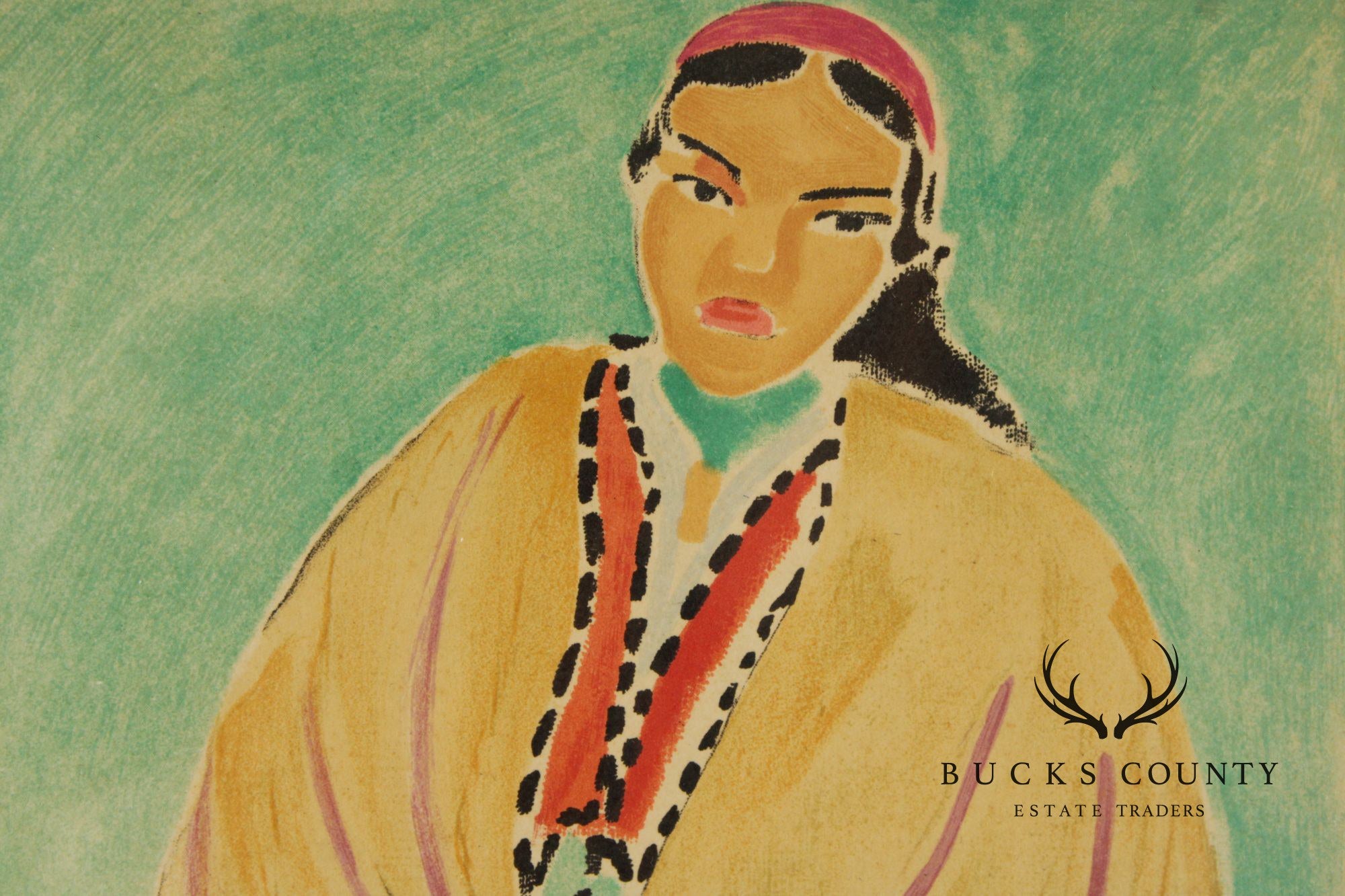Henri Matisse Framed Lithograph, 'Zora, La Robe Jaune'