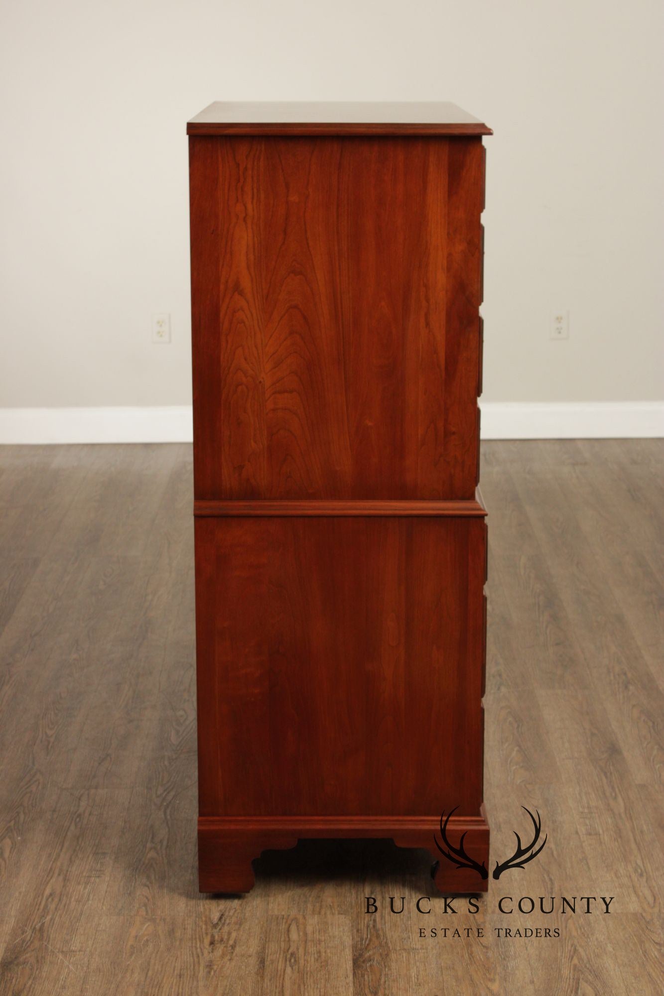 Henkel Harris Chippendale Style Cherry Tall Chest