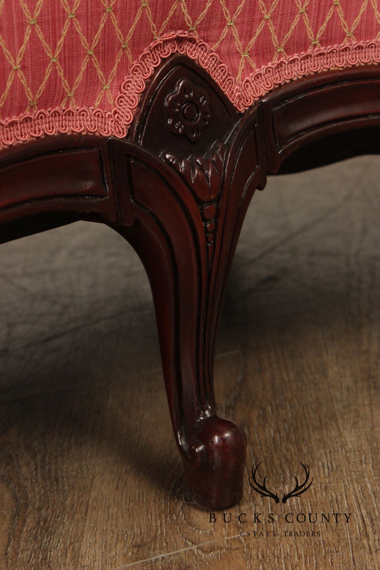 French Louis XV Style Mahogany Loveseat Settee