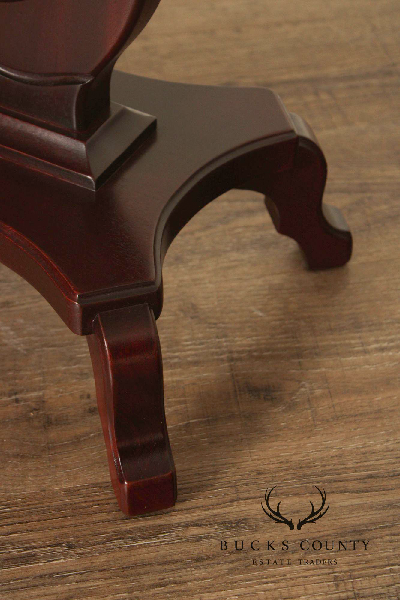 Victorian Style Marble Top Mahogany Side Table