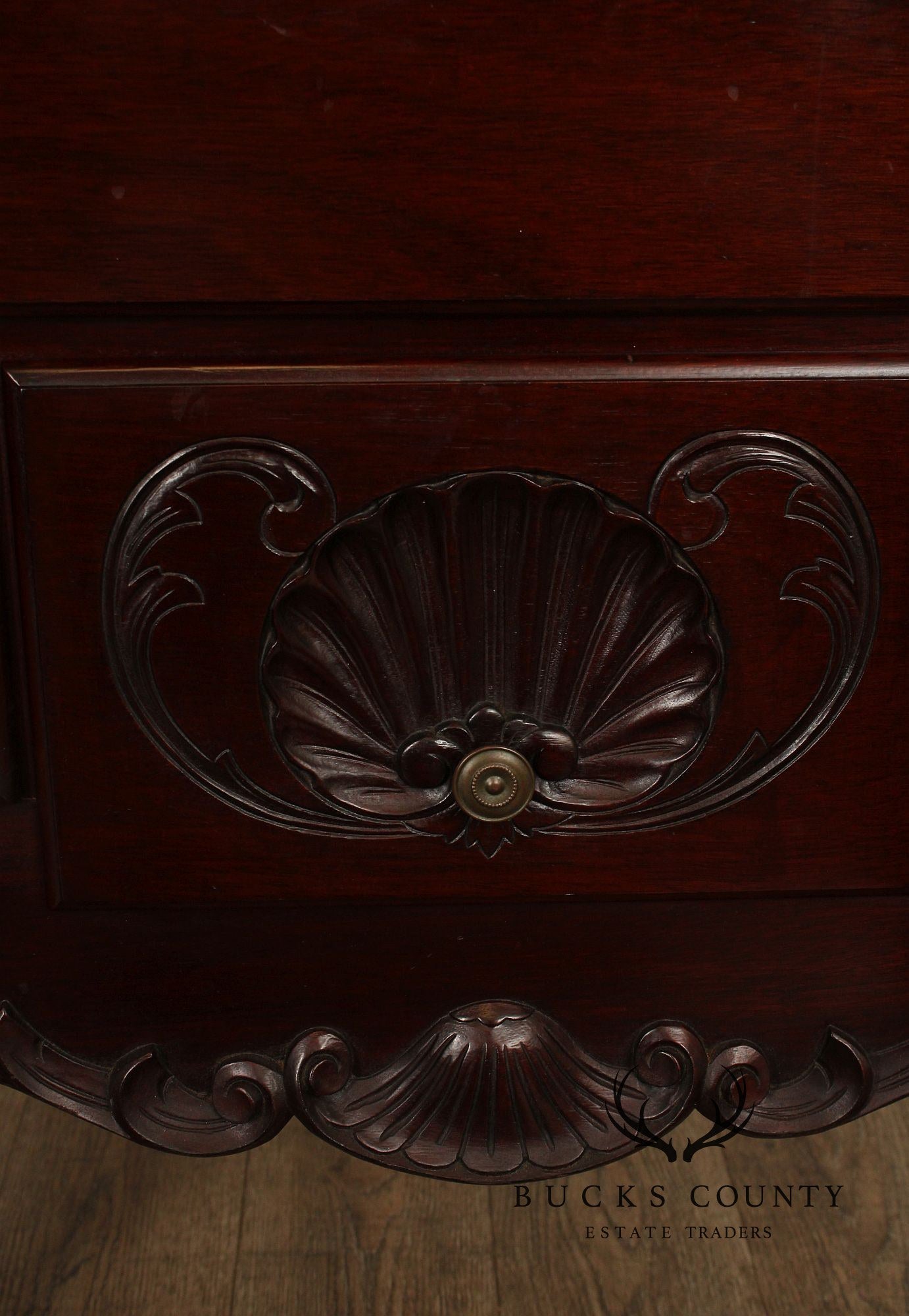 Chippendale Style Antique Bench Made Mahogany Highboy Chest