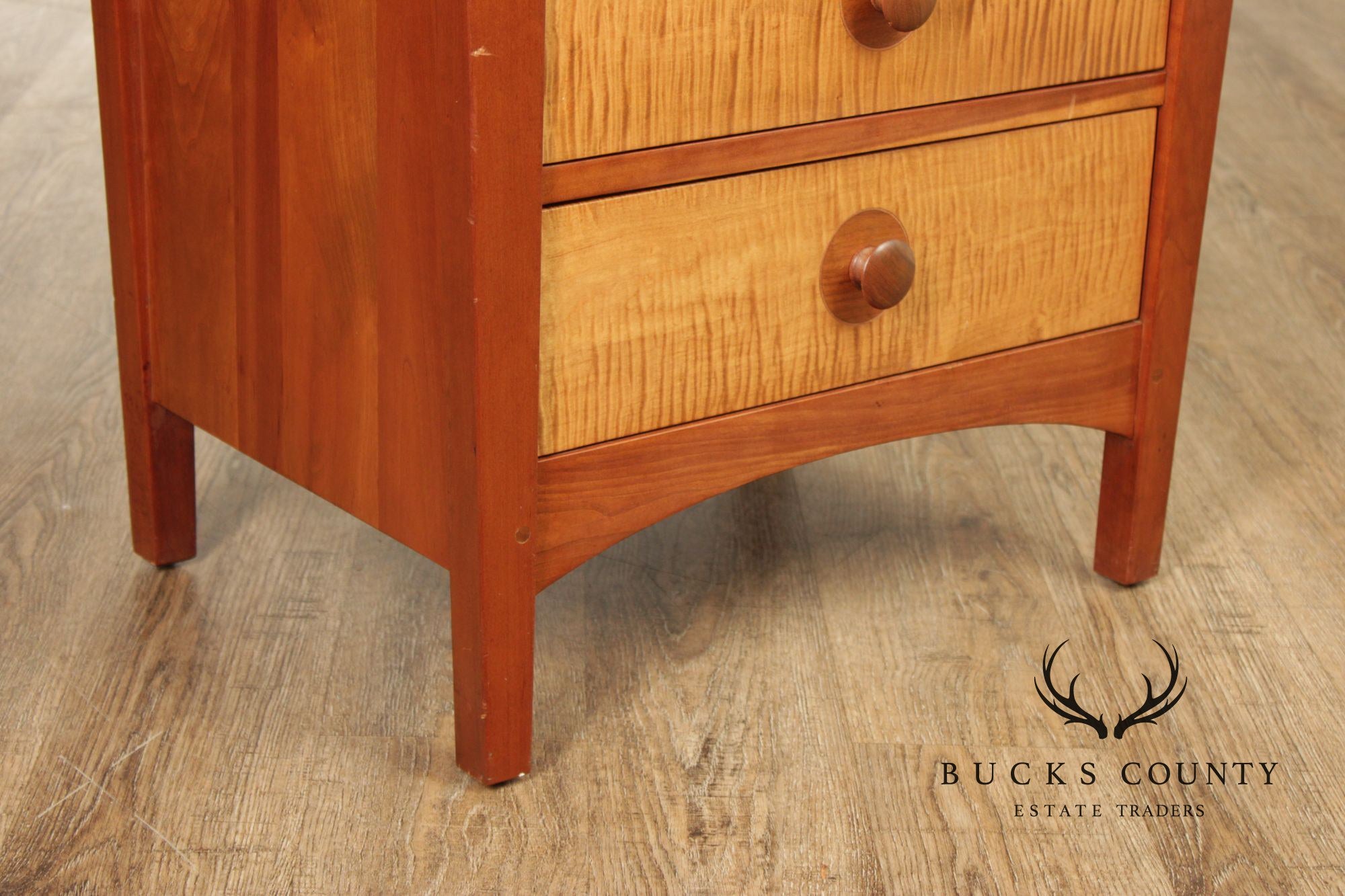 Stickley Mission Collection Harvey Ellis Cherry Three Drawer Nightstand