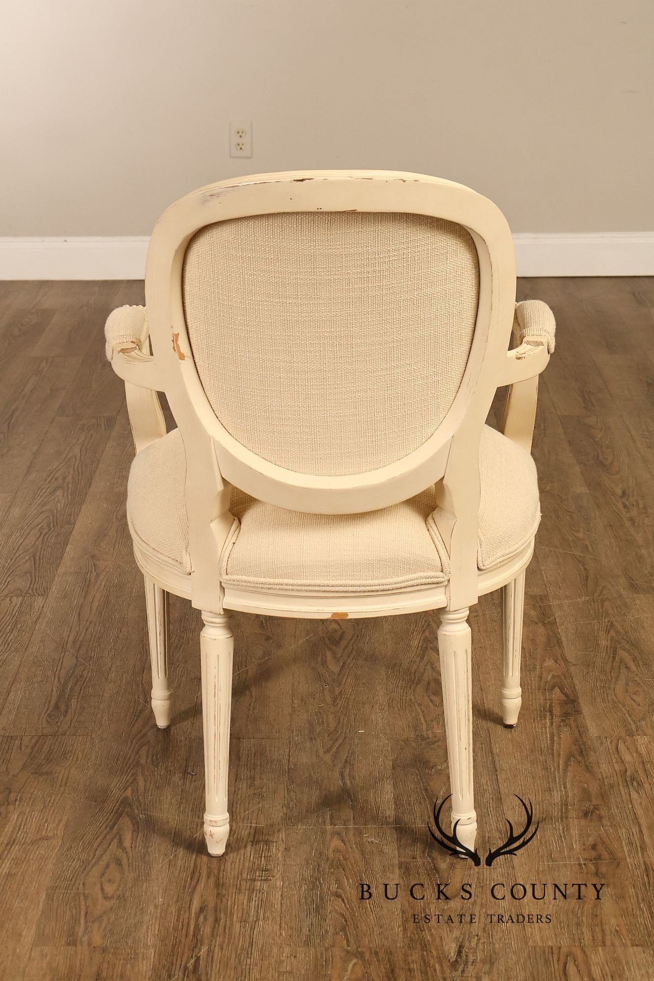 Century Furniture Set Of 8 Louis XVI Style Painted Dining Chairs