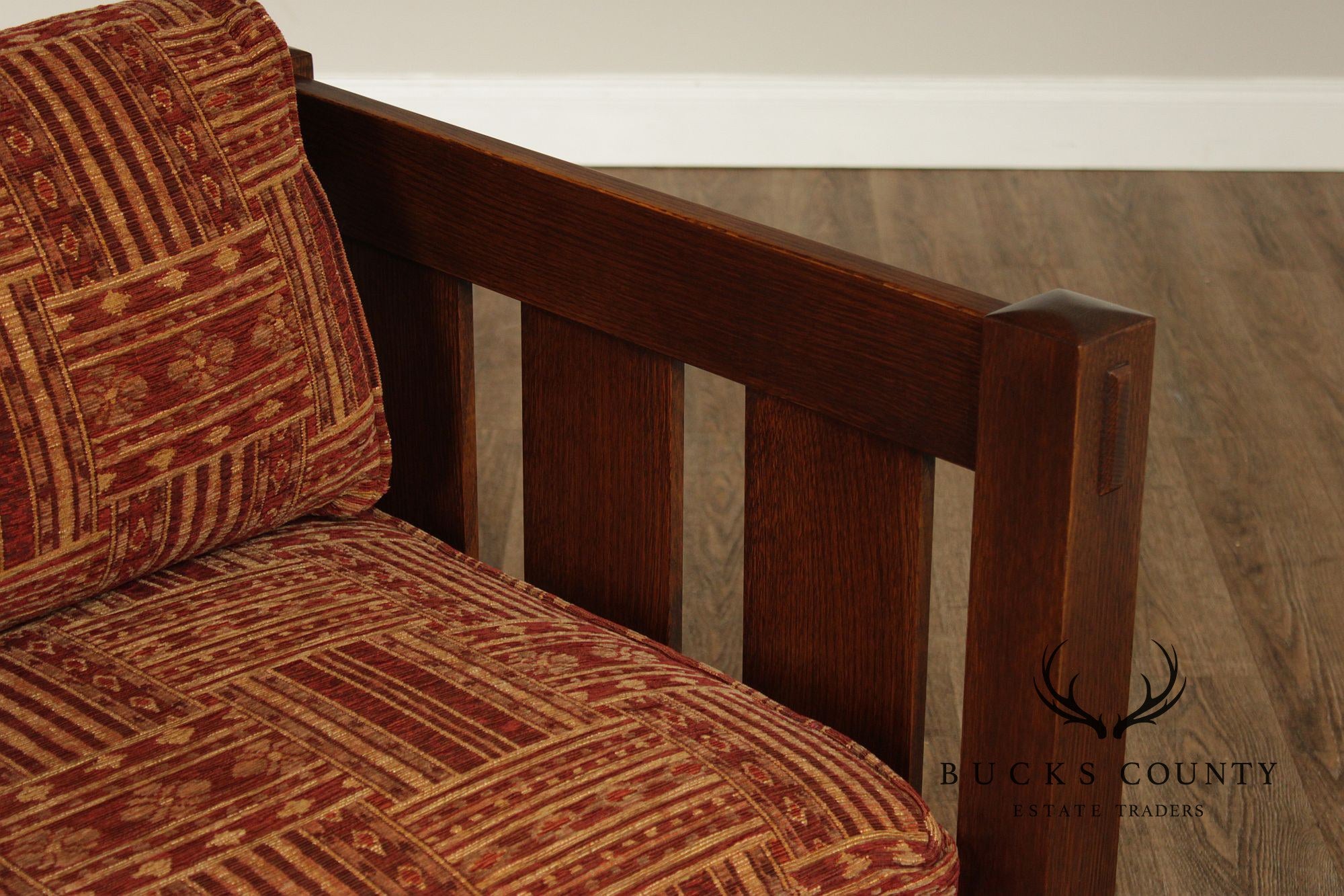 Stickley Mission Collection Oak Settle Sofa