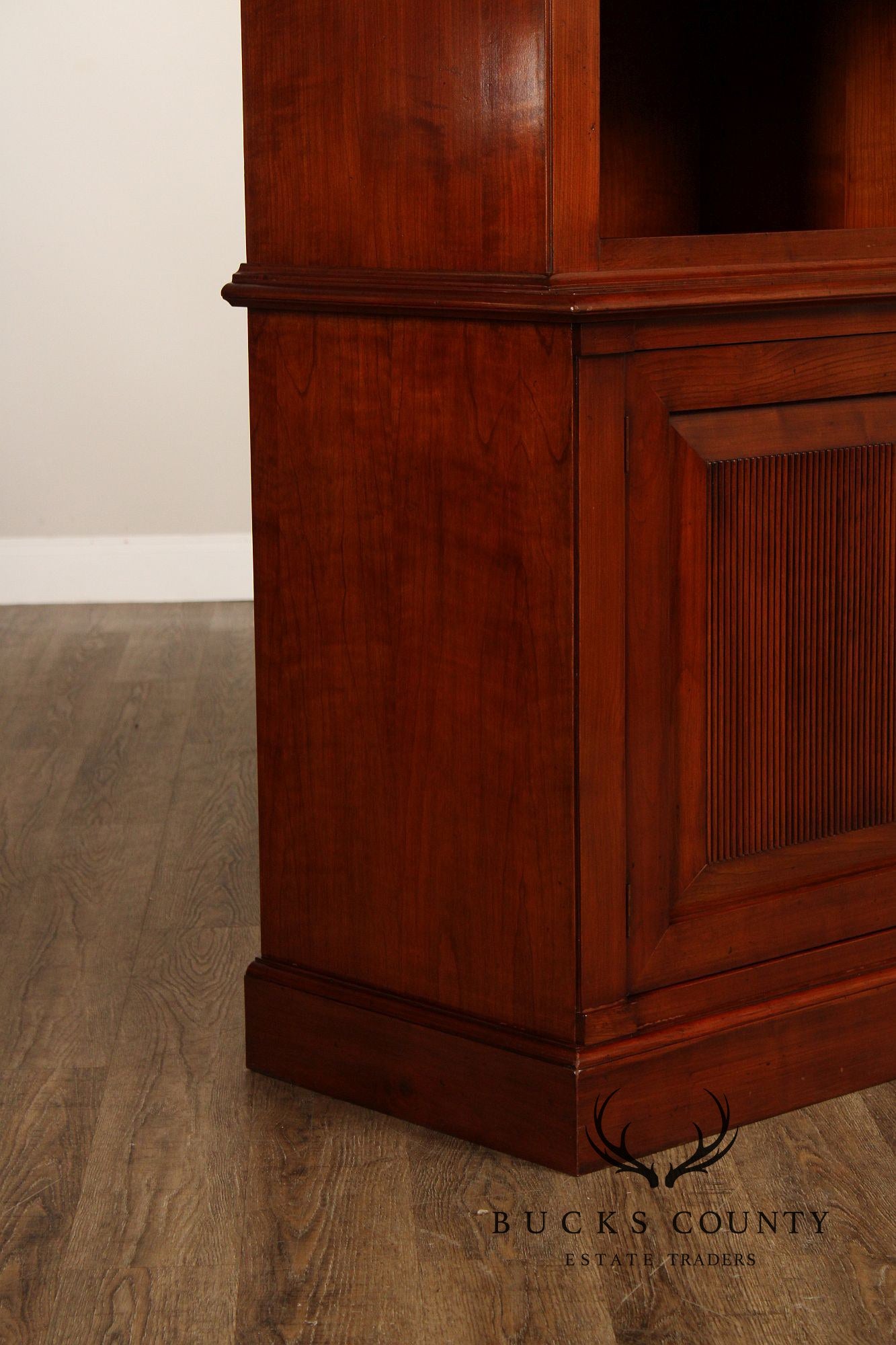 Italian Fiorini Two-Part Bookcase Library Cabinet