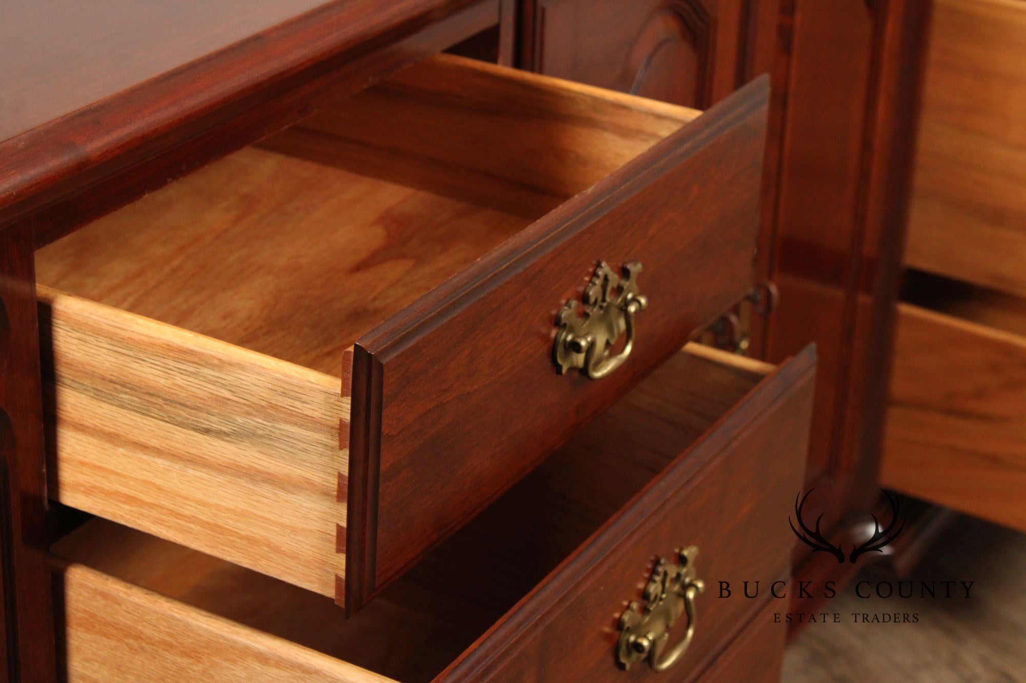 Pennsylvania House Chippendale Style Cherry Long Dresser