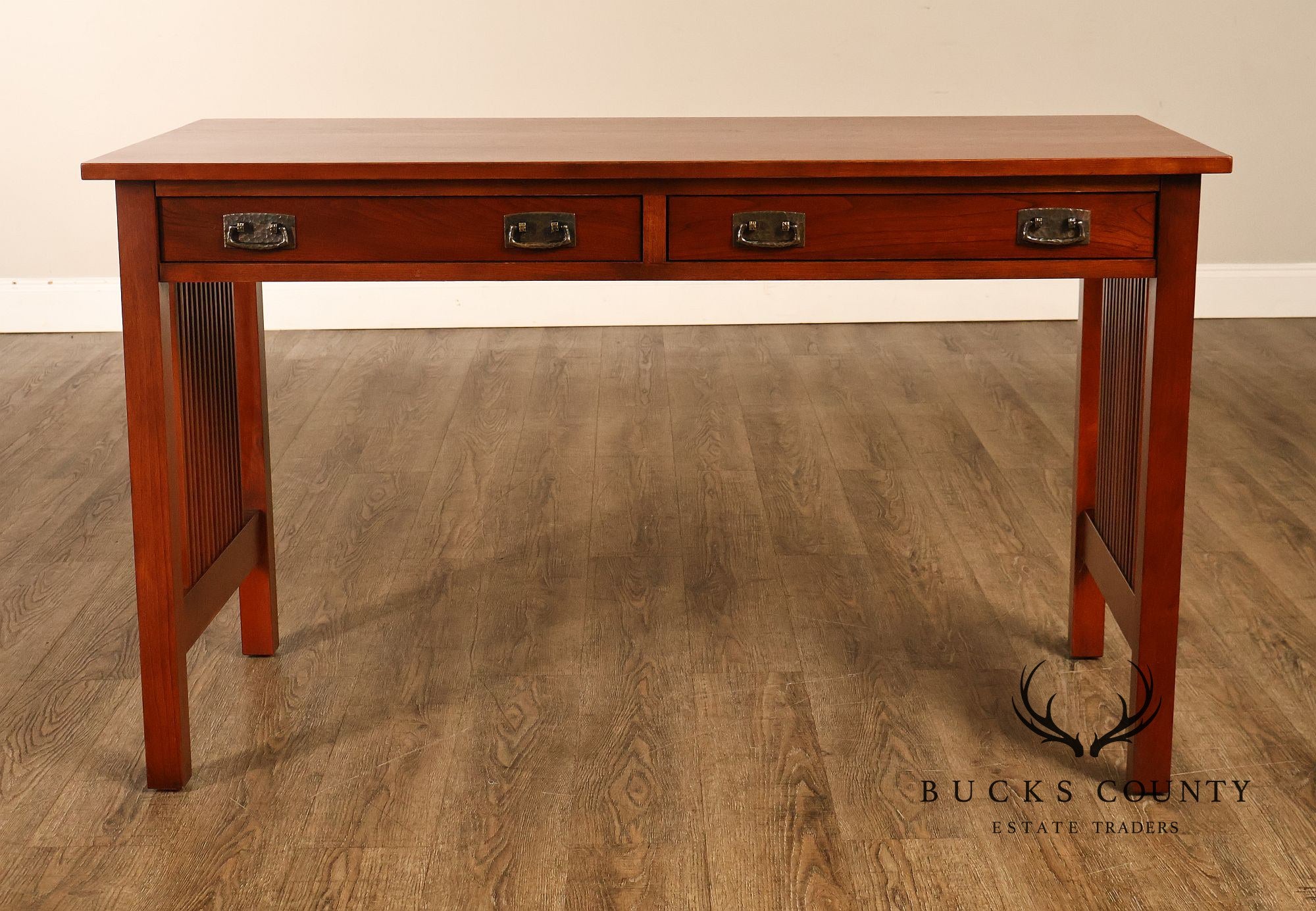 Stickley Mission Collection Cherry Spindled Writing Desk