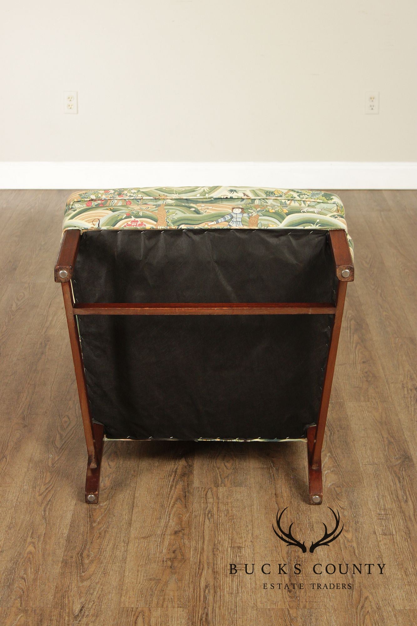 Chippendale Style Pair of Mahogany Wingback Chairs