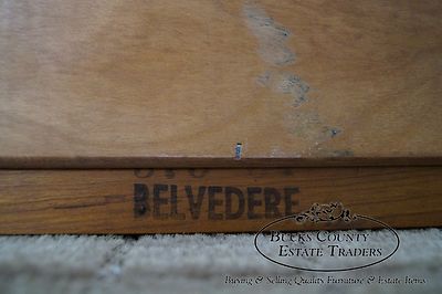 Kindel Belvedere Regency Directoire Style Fruitwood Mirror