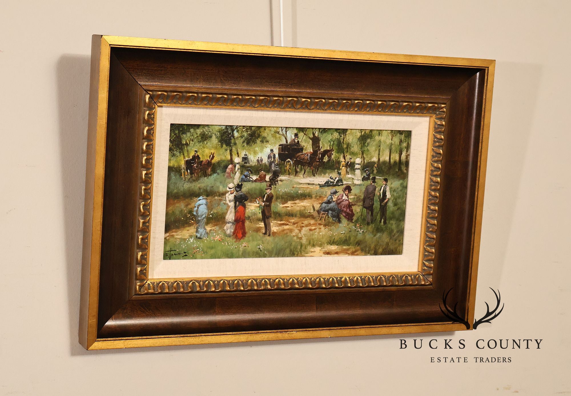 Francesco Tammaro Oil Painting, 'In the Countryside'