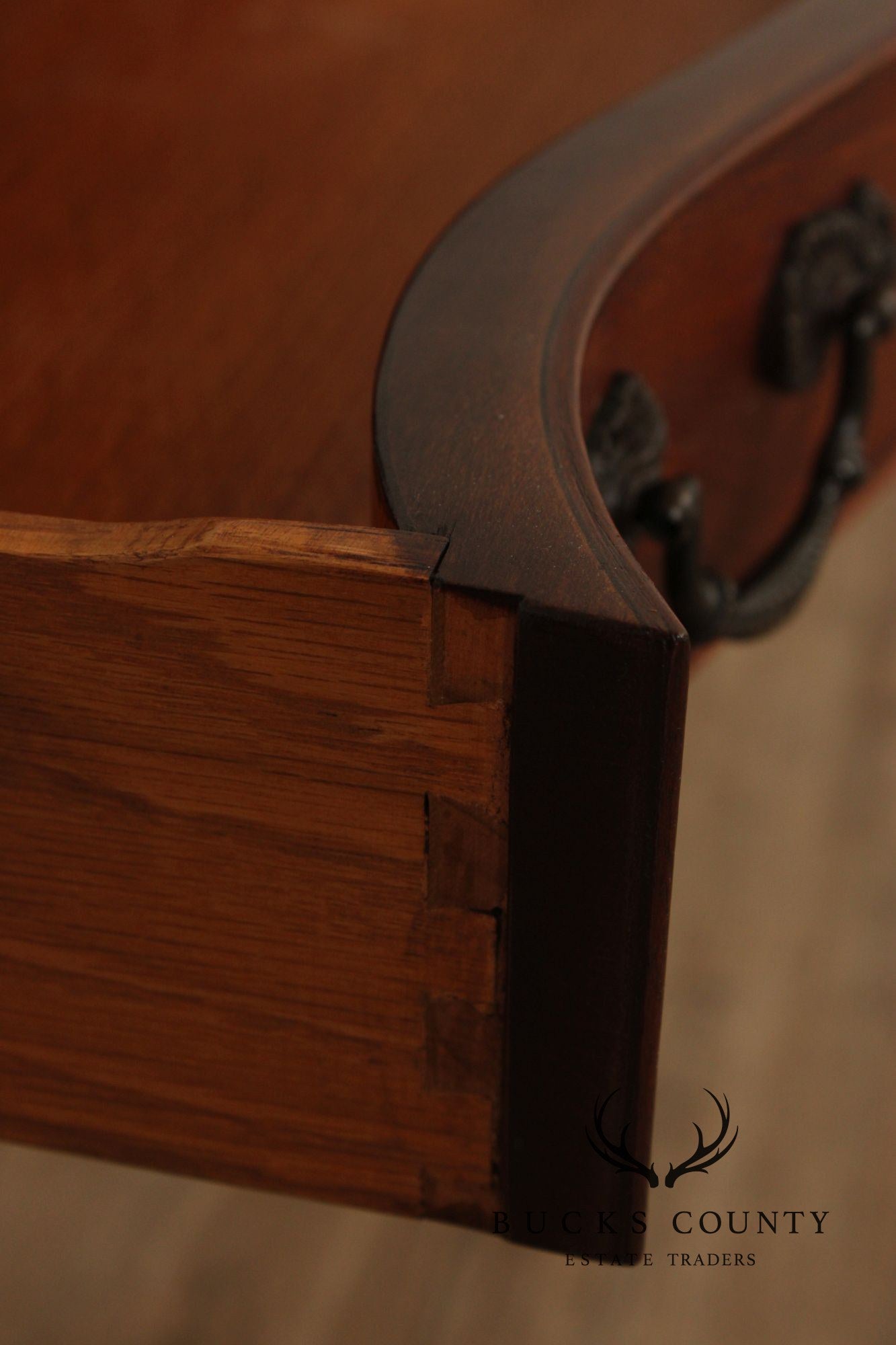 1940's Chippendale Style Mahogany Flip Top Card Table
